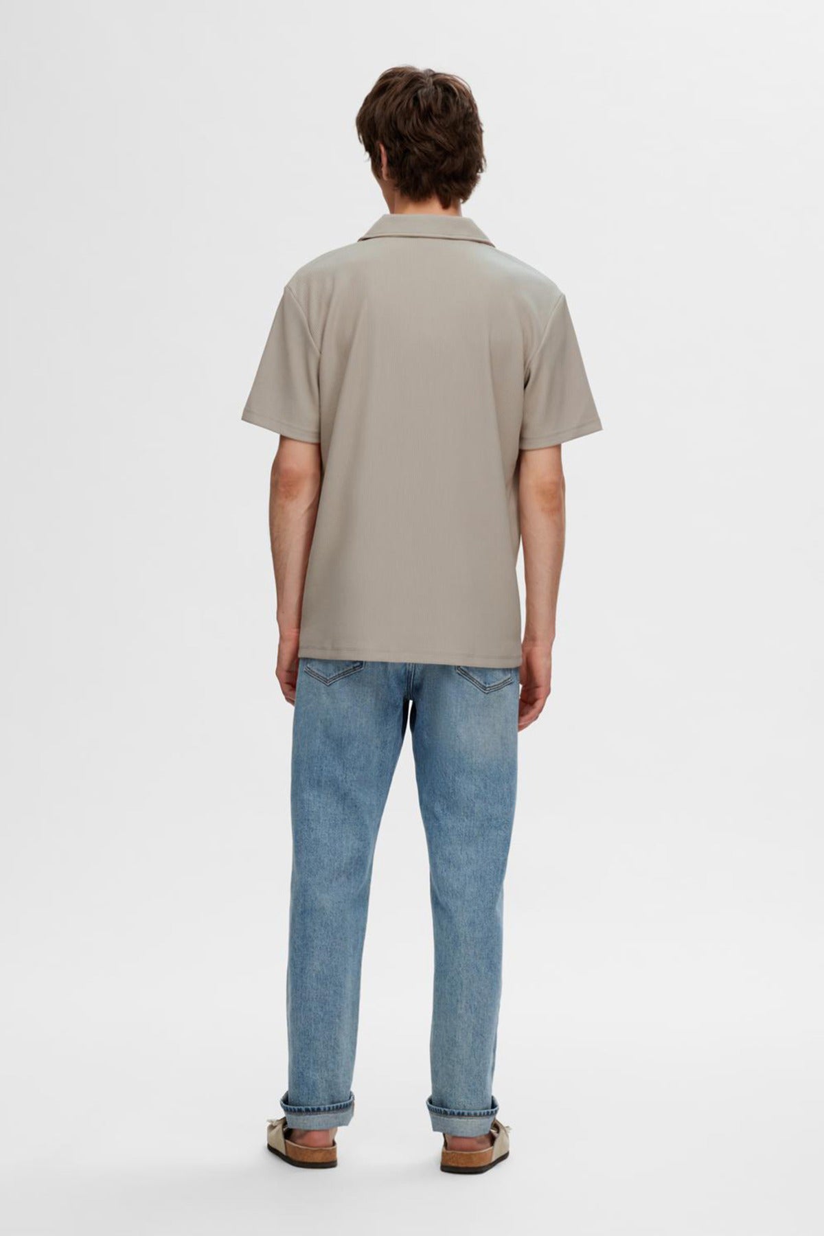 SELECTED HOMME SLHLOOSE PLISSE RESORT SS SHIRT