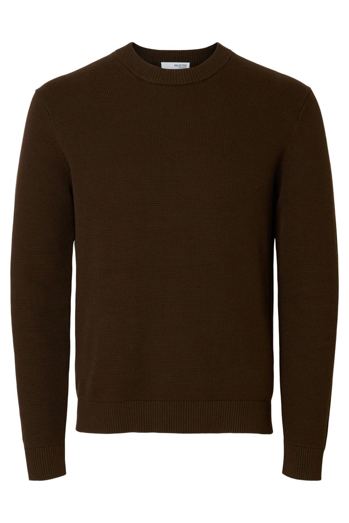 SELECTED HOMME SLHDANE LS KNIT STRUCTURE CREW NECK NOOS