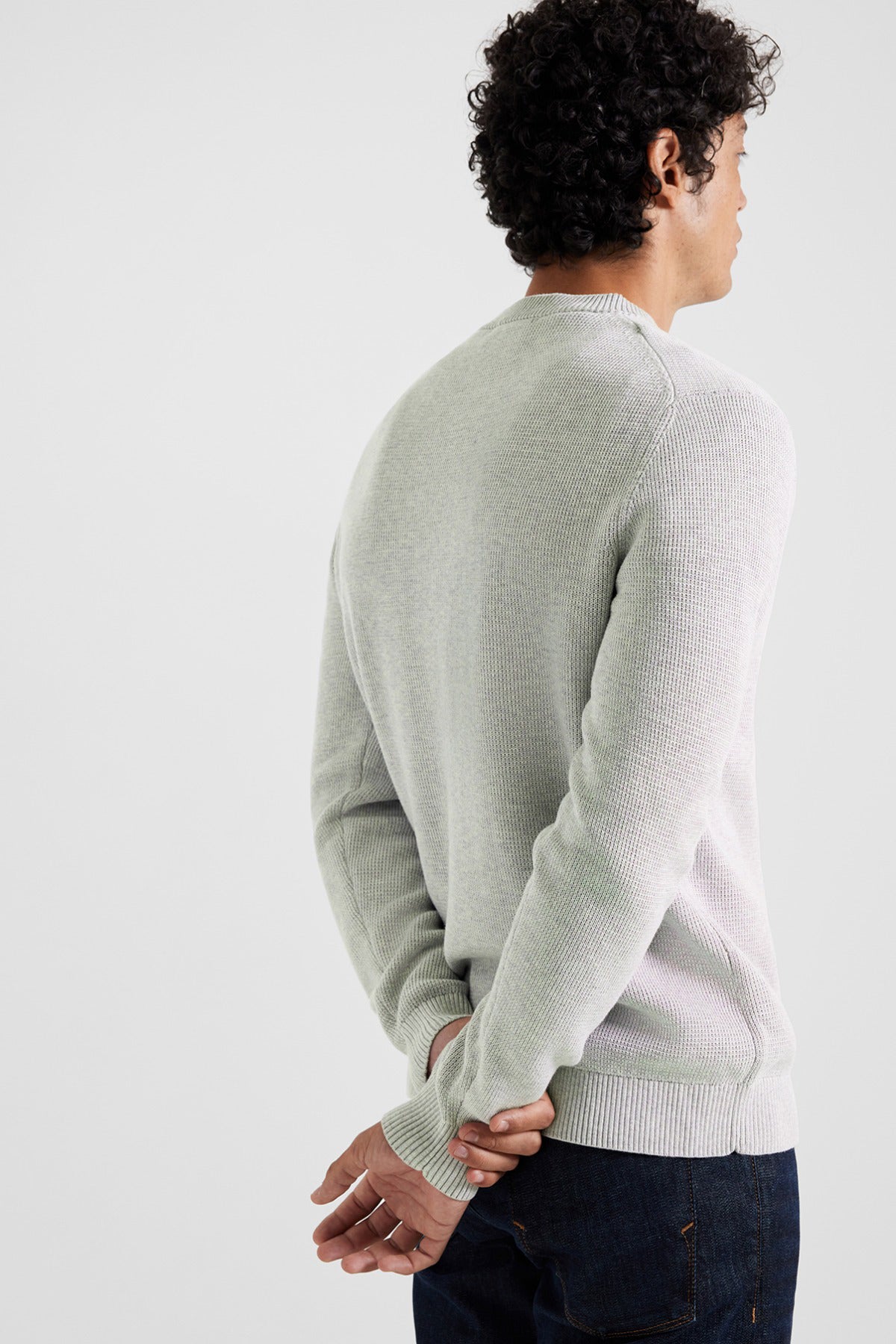 SELECTED HOMME SLHDANE LS KNIT STRUCTURE CREW NECK NOOS
