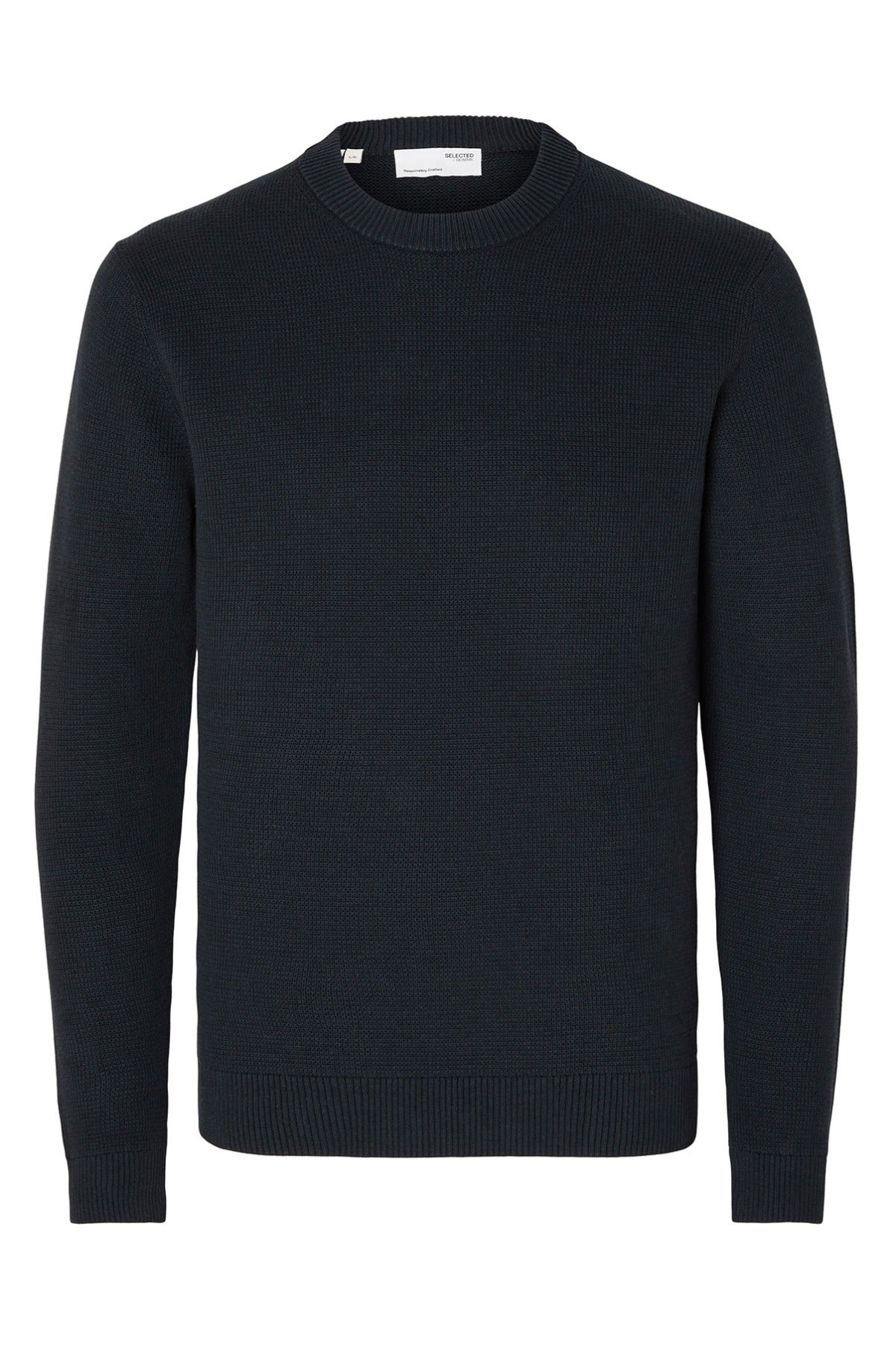 SELECTED HOMME SLHDANE LS KNIT STRUCTURE CREW NECK NOOS