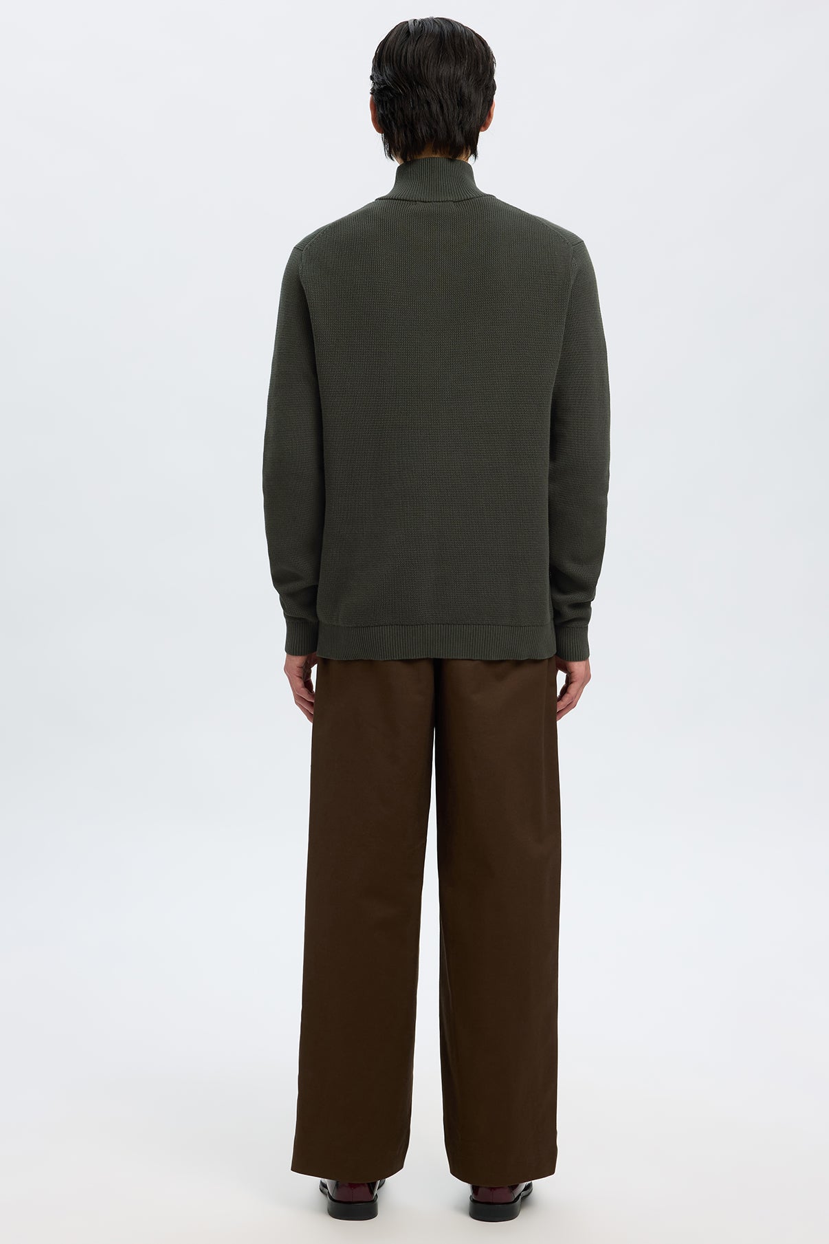 SELECTED HOMME SLHDANE LS KNIT STRUCTURE HALF ZIP NOOS