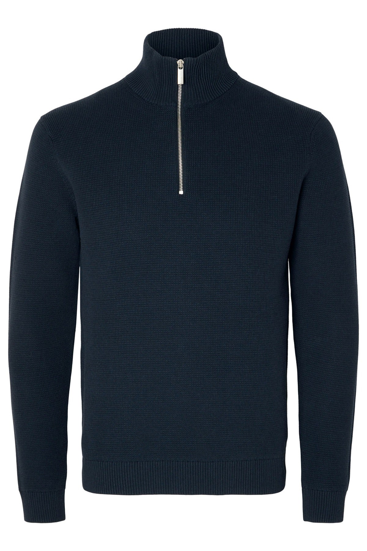 SELECTED HOMME SLHDANE LS KNIT STRUCTURE HALF ZIP NOOS