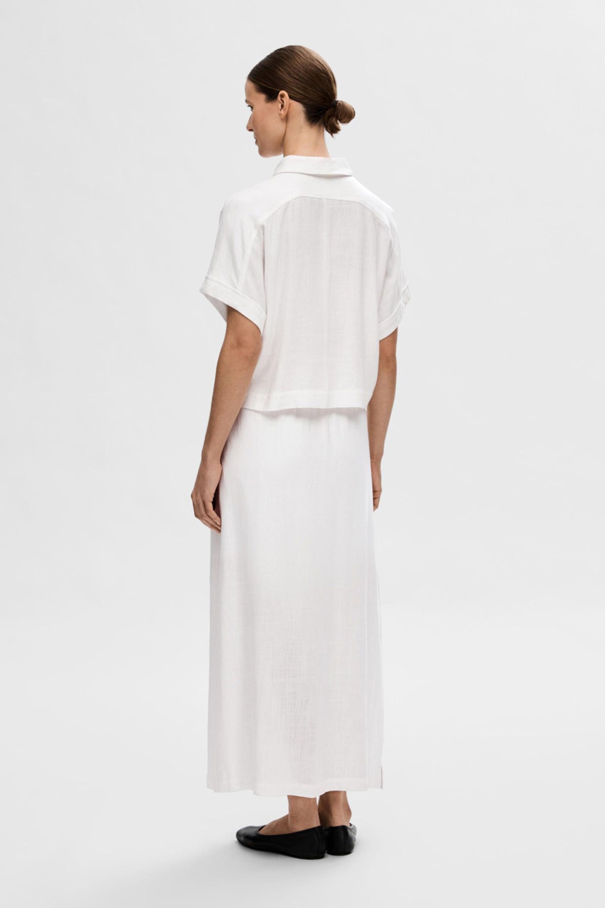 SELECTED FEMME SLFVIVA SS CROPPED SHIRT NOOS
