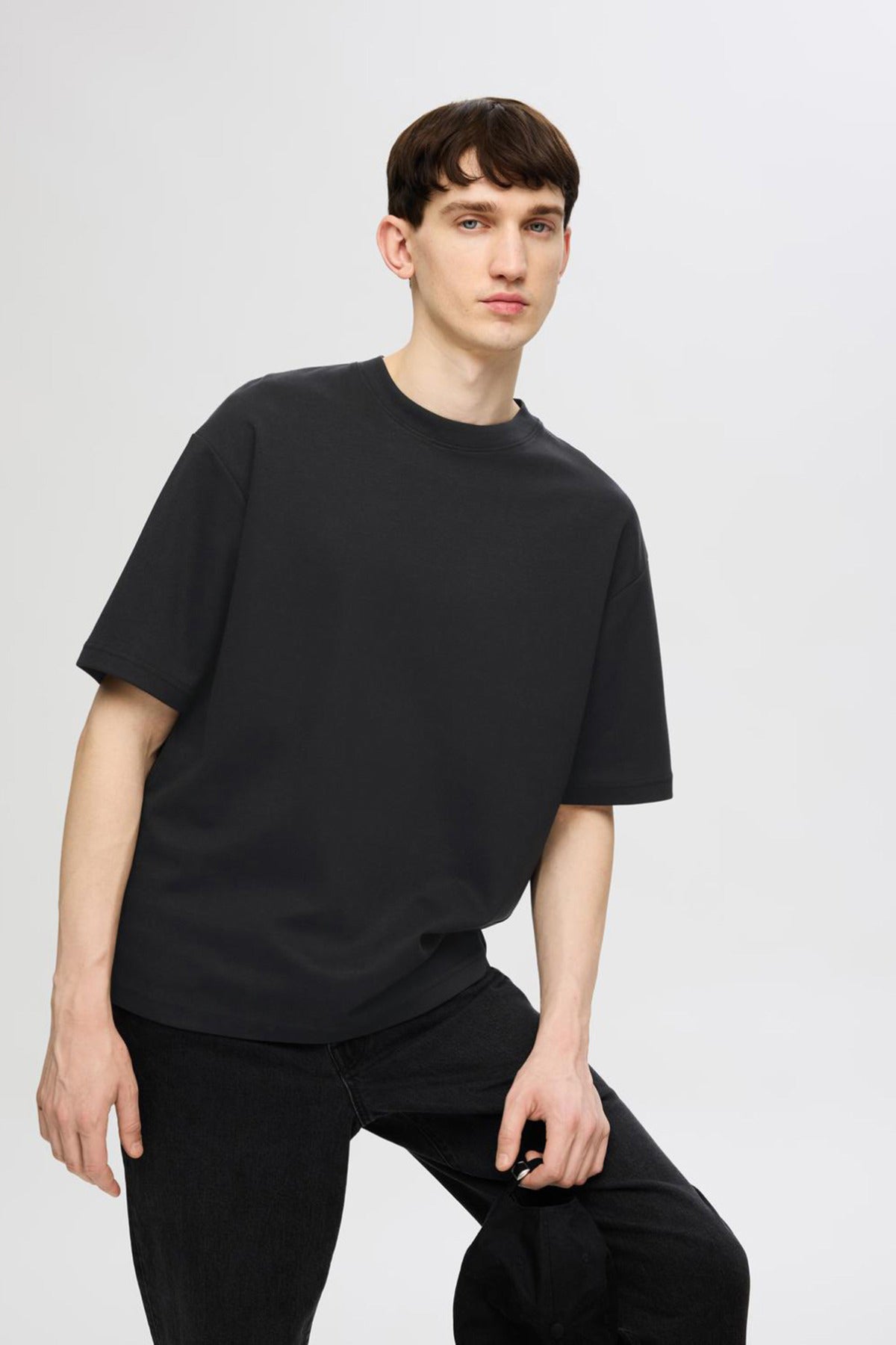 SELECTED HOMME SLHLOOSEOSCAR SS O-NECK TEE NOOS
