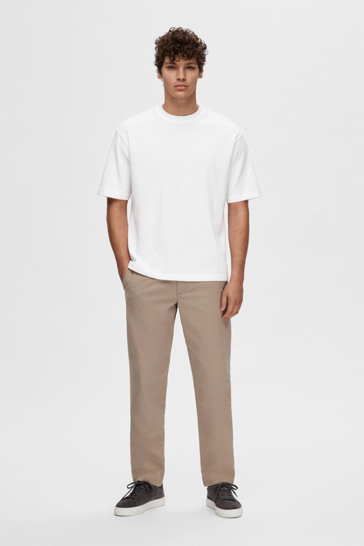 SELECTED HOMME SLHLOOSEOSCAR SS O-NECK TEE NOOS