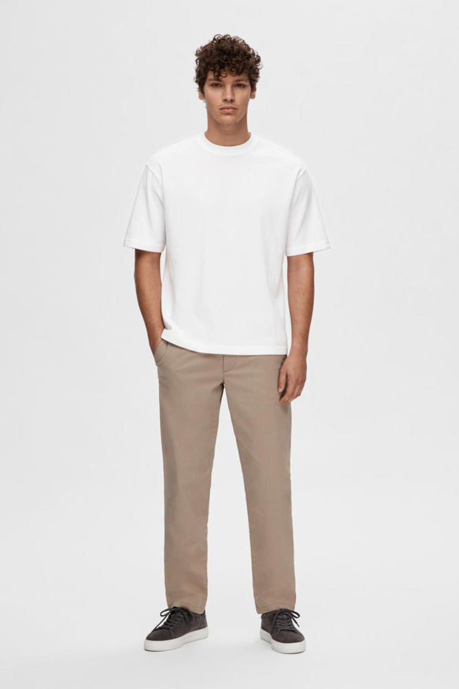 SLHLOOSEOSCAR - Boxy t-shirt med korte ærmer