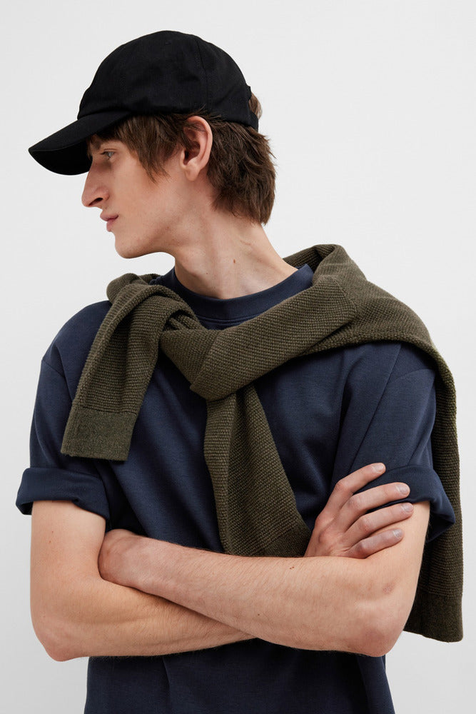 SLHLOOSEOSCAR - Boxy t-shirt med korte ærmer