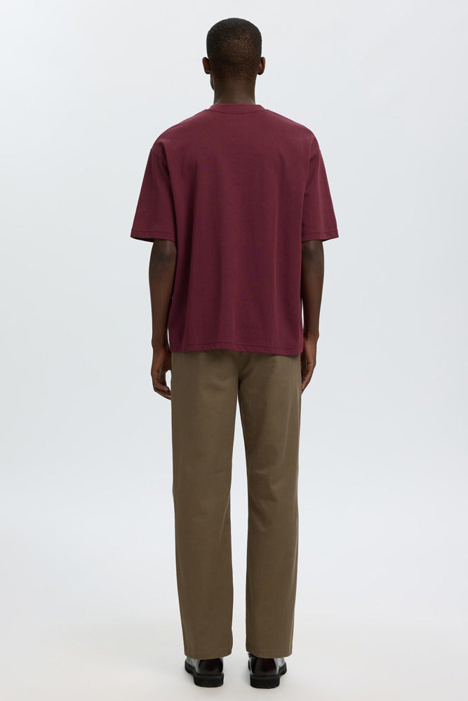 SLHLOOSEOSCAR - Boxy t-shirt med korte ærmer