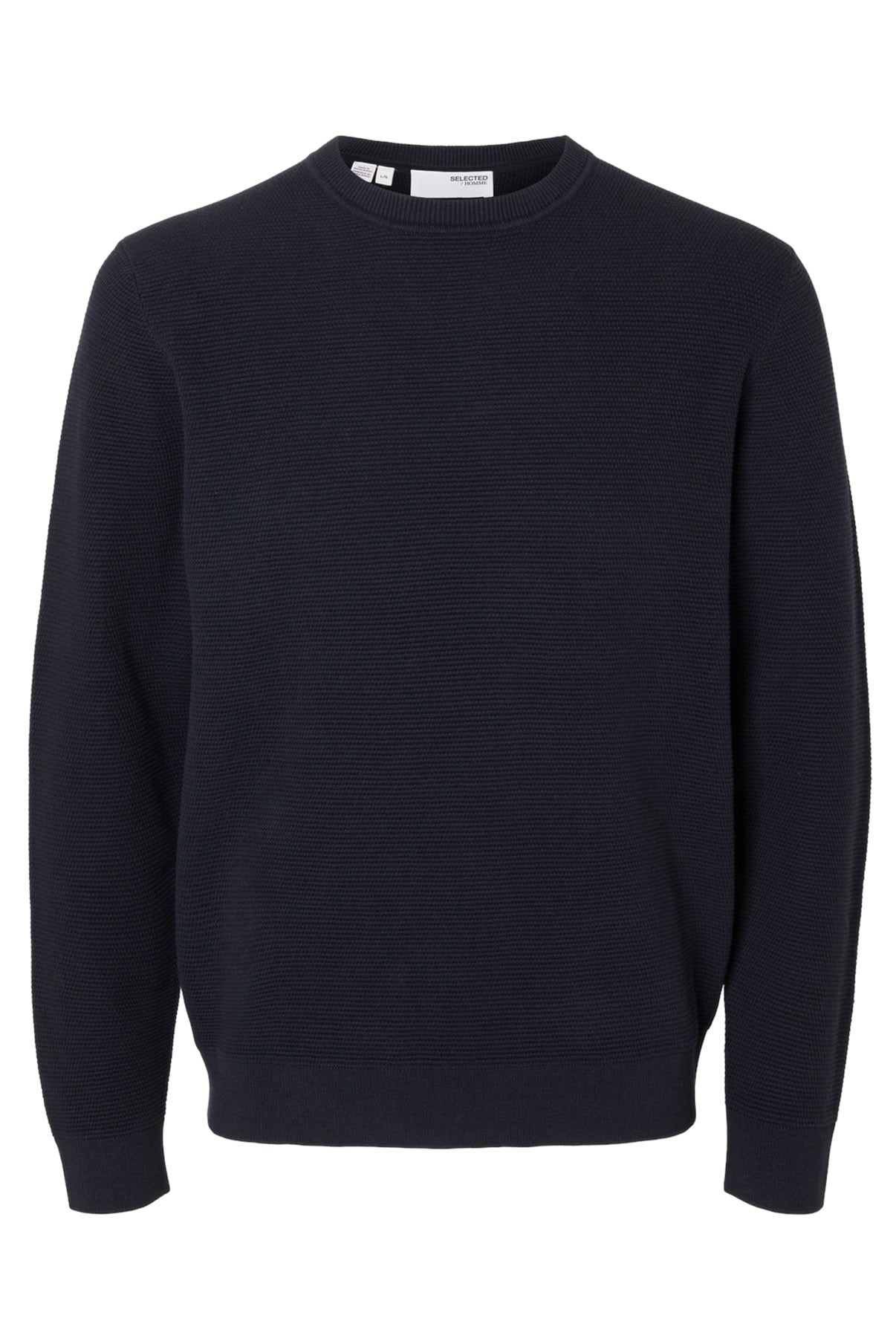 SELECTED HOMME SLHROSS LS KNIT STRUCTURE CREW NECK NOOS