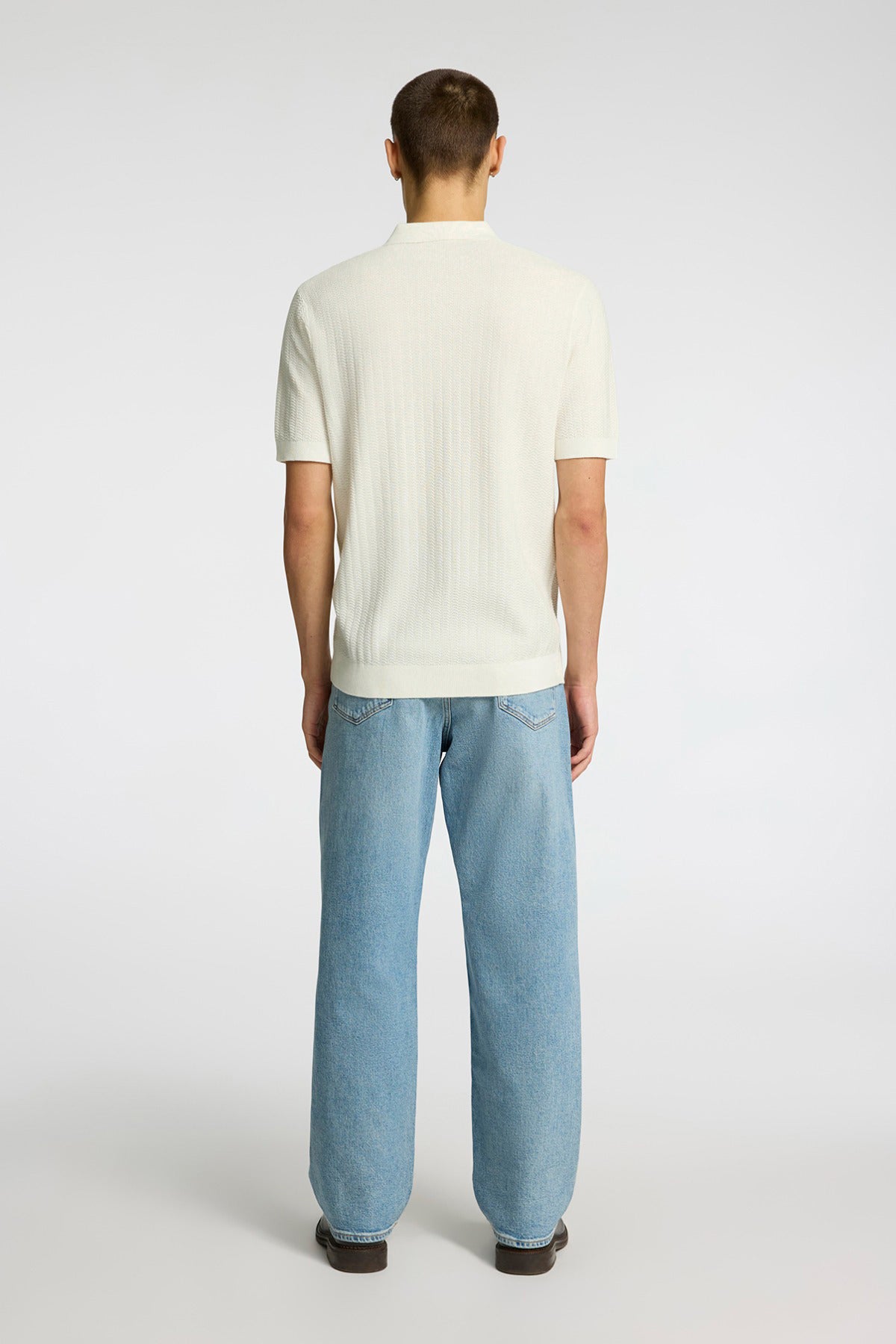 SLHCRAN - Kortærmet strik polo med zip