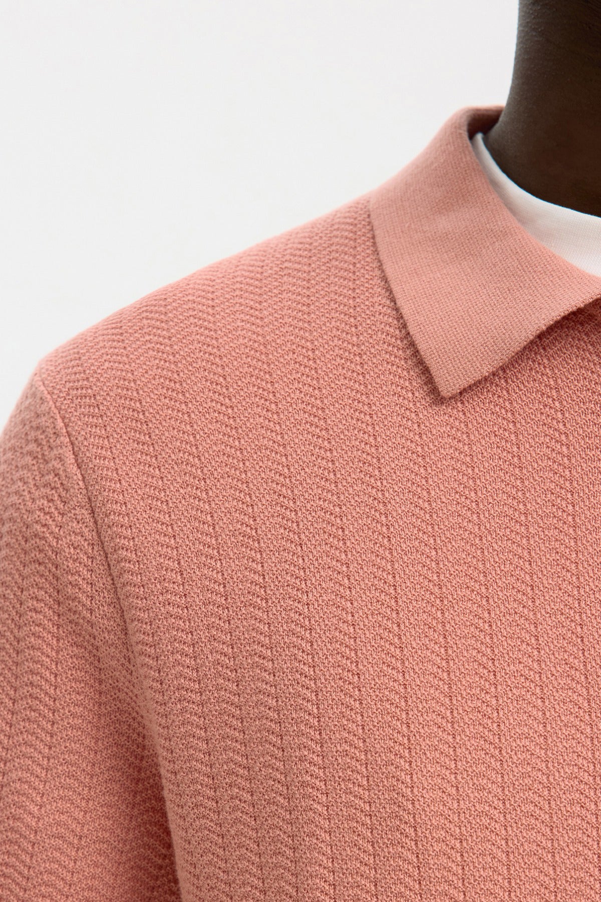 SLHCRAN - Kortærmet strik polo med zip