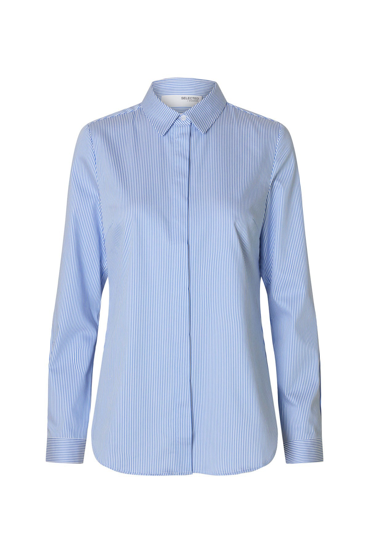 SELECTED FEMME SLFROMIE LS STRIPED FITTED SHIRT NOOS
