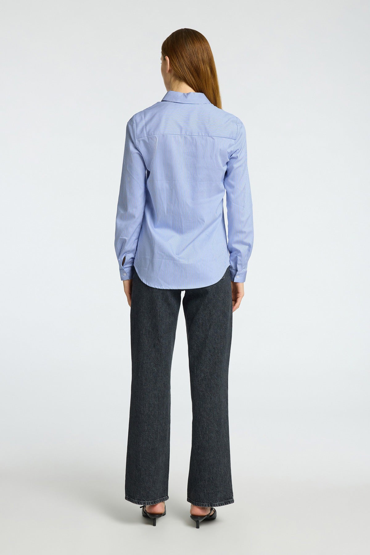 SELECTED FEMME SLFROMIE LS STRIPED FITTED SHIRT NOOS