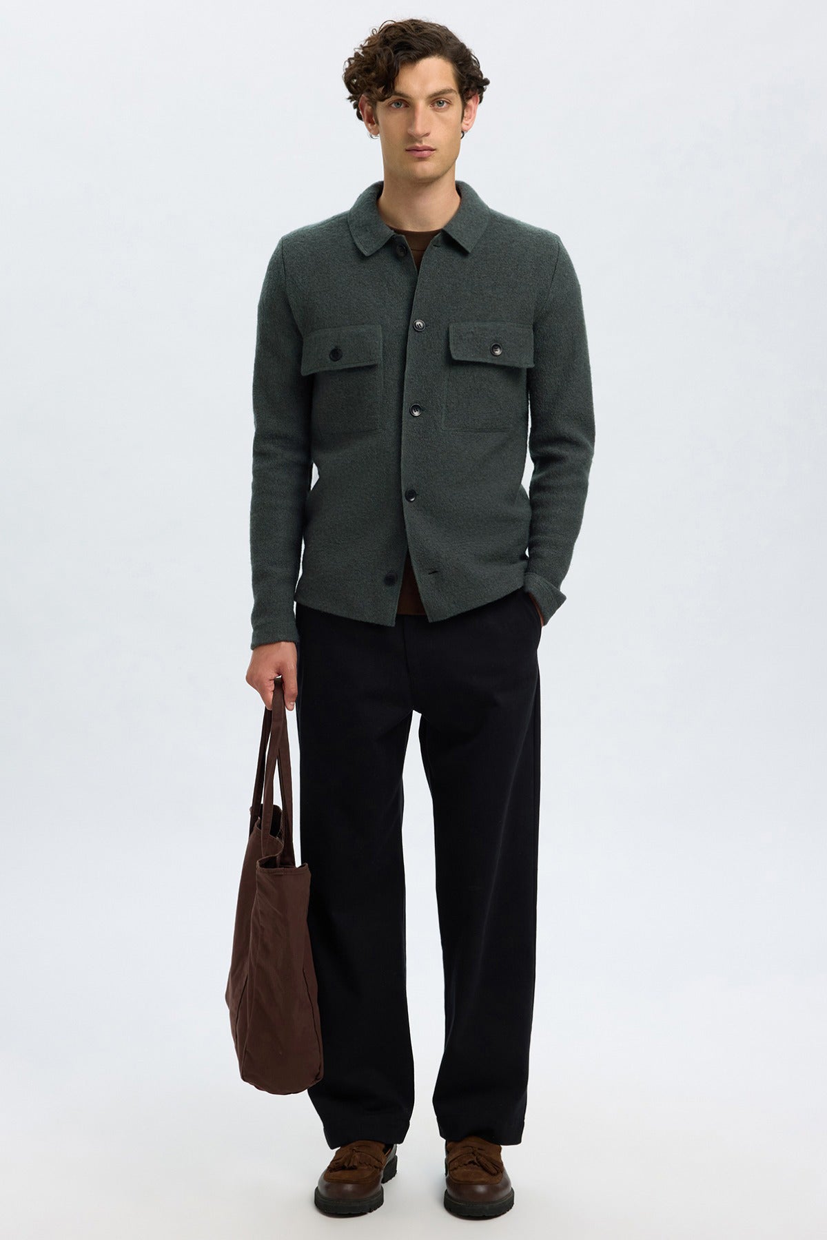 SELECTED HOMME SLHNEALY LS KNIT WORKWEAR CARDIGAN NOOS