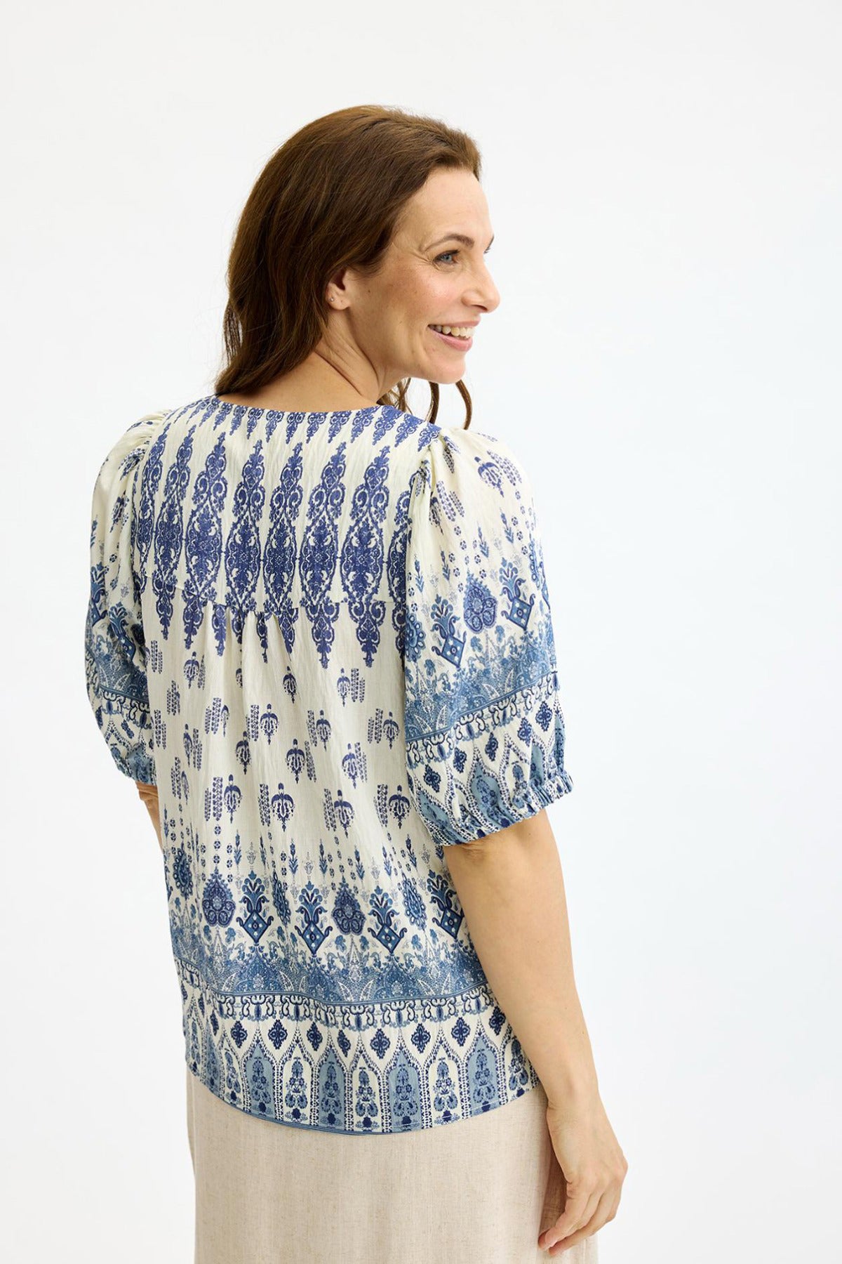 Luna - Bluse med mønster