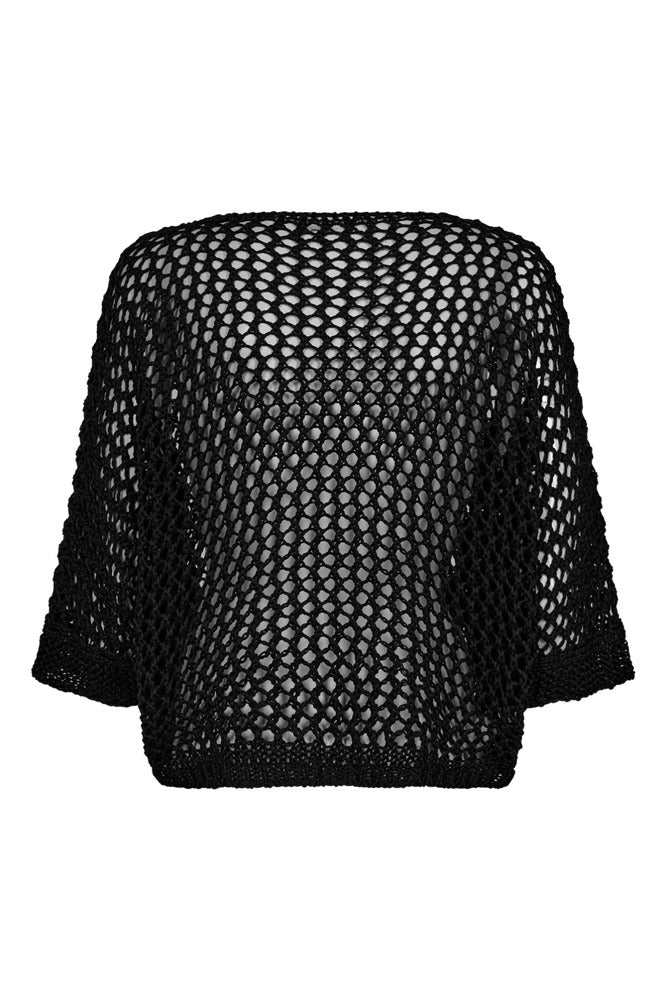 Hulstrikket bluse med stjerne