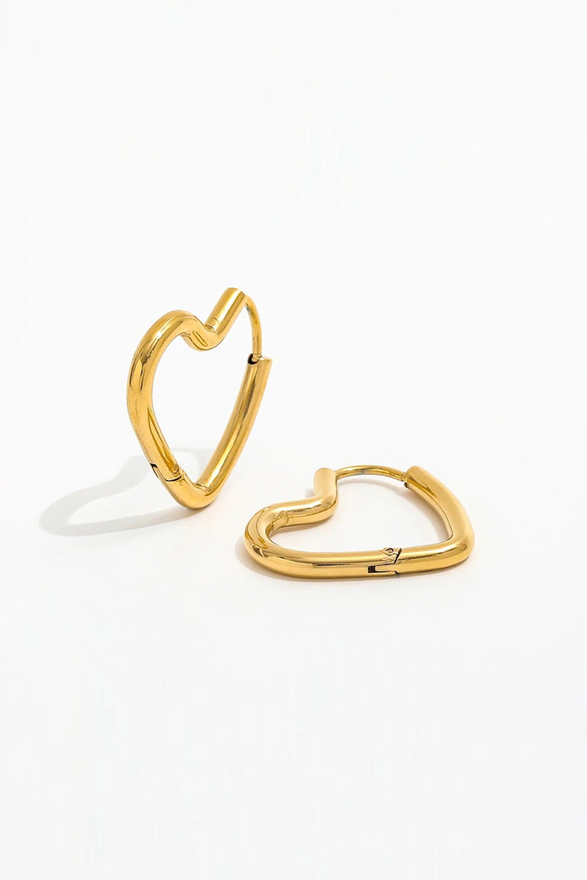 Jane Heart - Guld hjertehoops