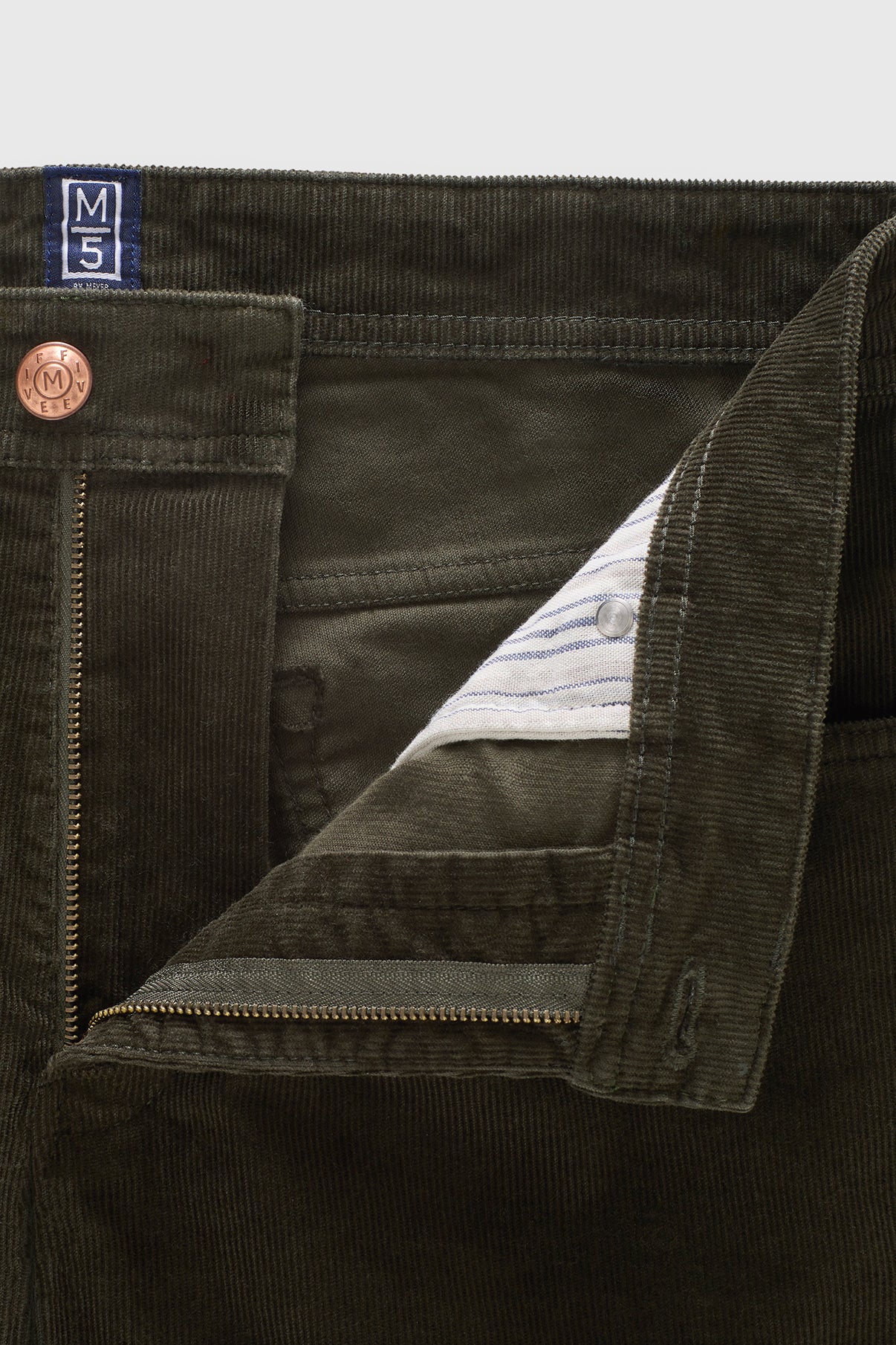 Fløjls chinobukser med 5 lommer