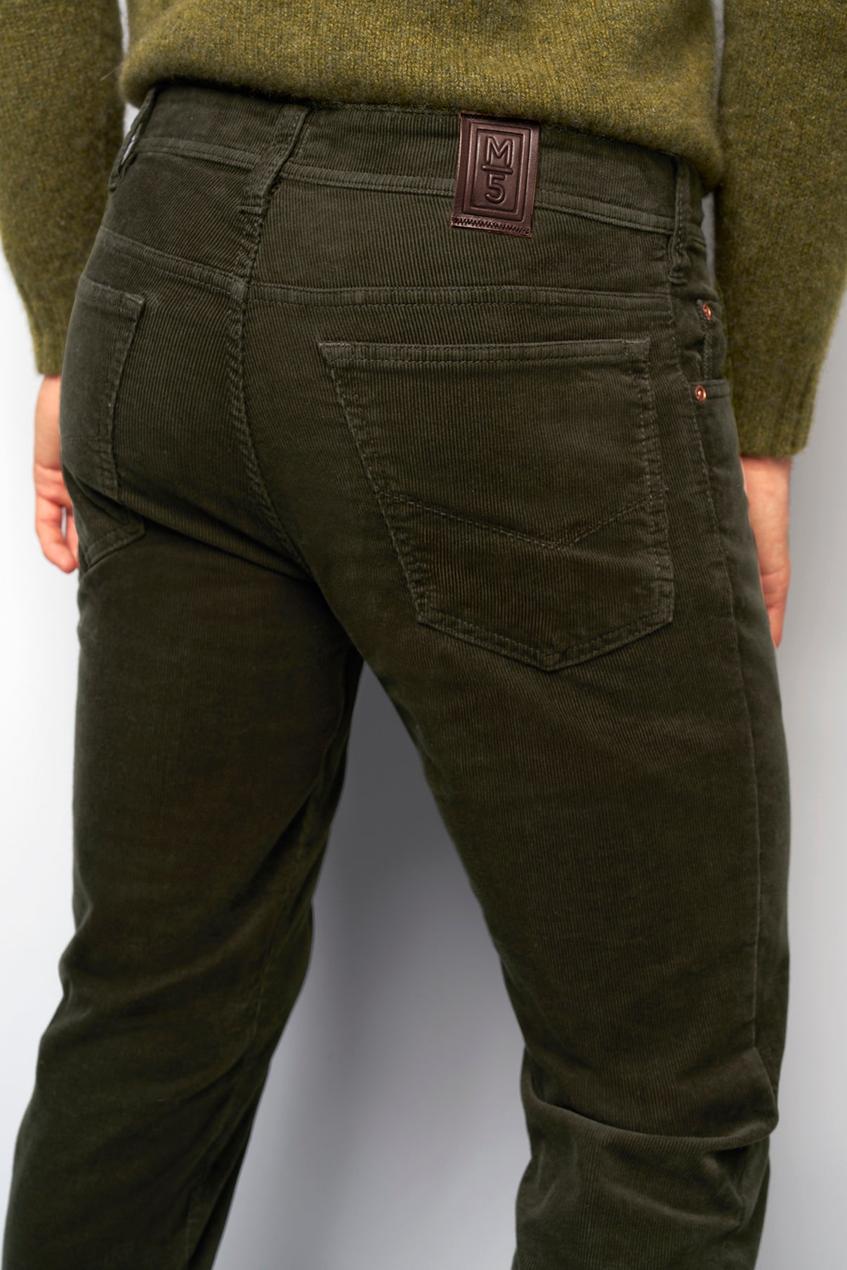 Fløjls chinobukser med 5 lommer