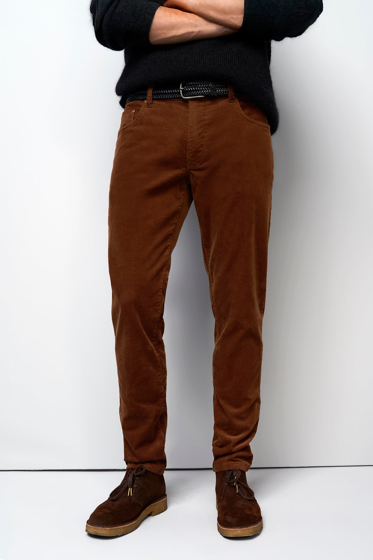 Fløjls chinobukser med 5 lommer