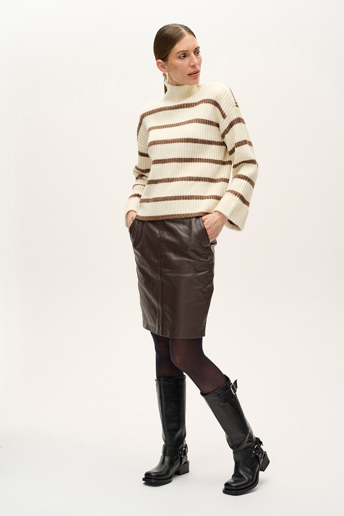 Fransa Skirt Neleather