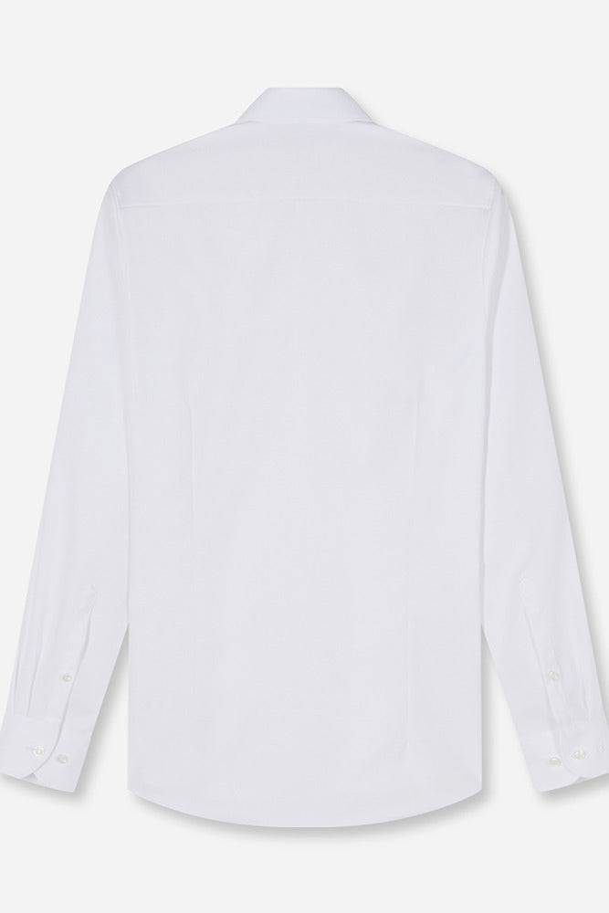 Langærmet covershirt i slim fit og strygefri kvalitet