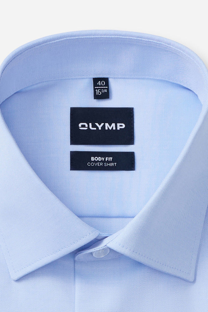 Langærmet covershirt i slim fit og strygefri kvalitet
