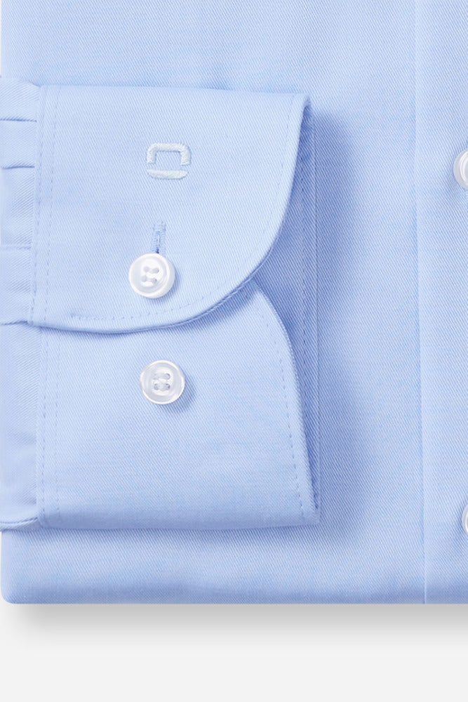 Langærmet covershirt i slim fit og strygefri kvalitet