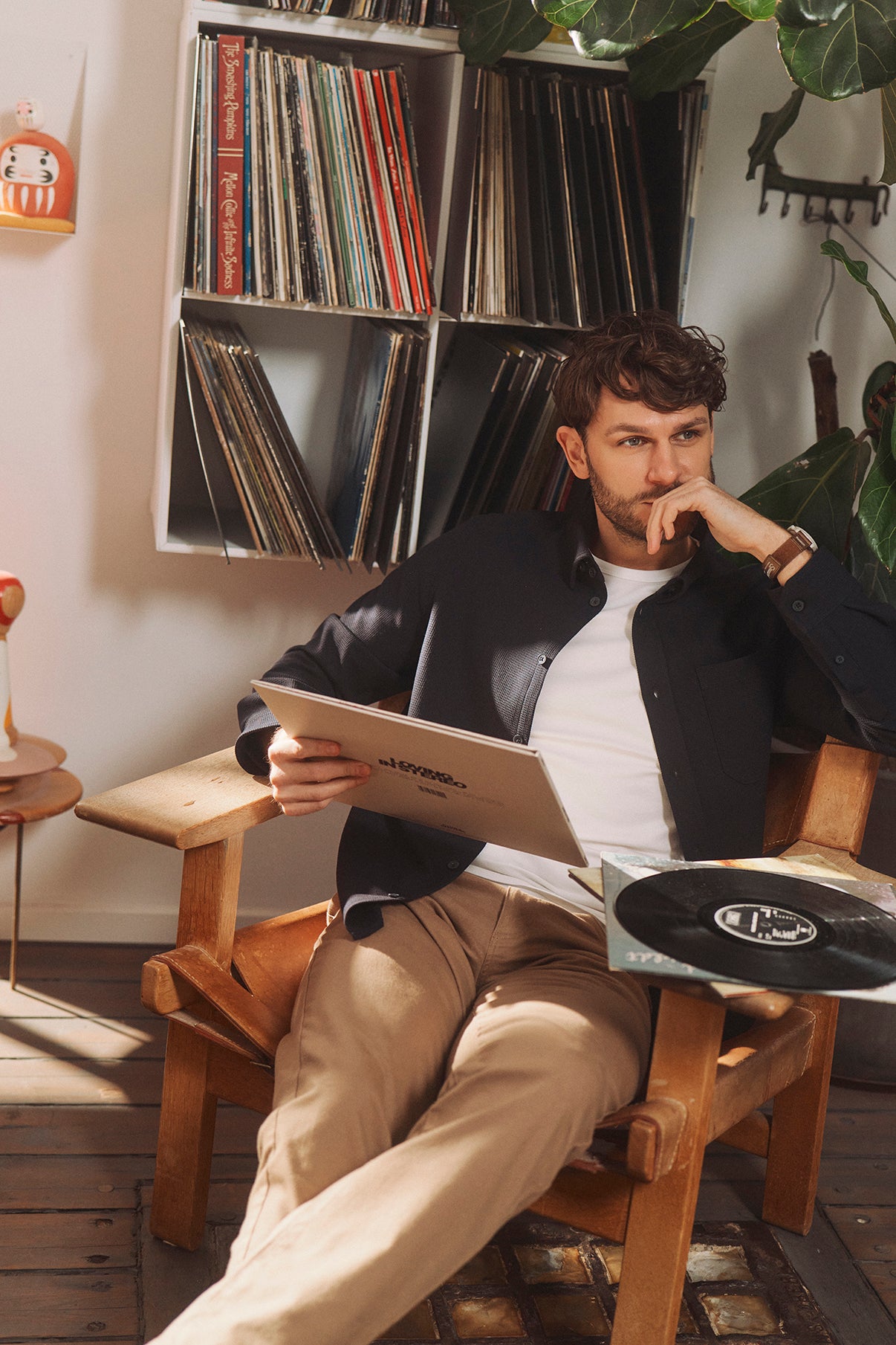 Lorenzo - Overshirt i struktureret materiale