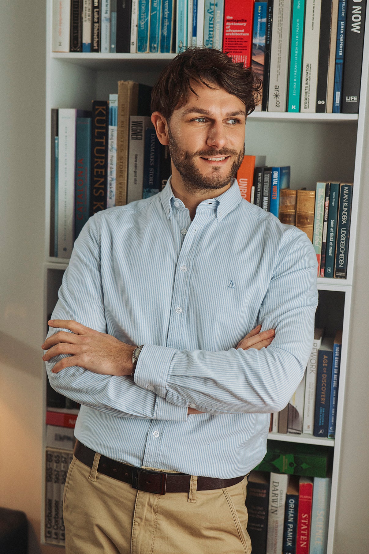 Milan LS - Klassisk langærmet oxford skjorte