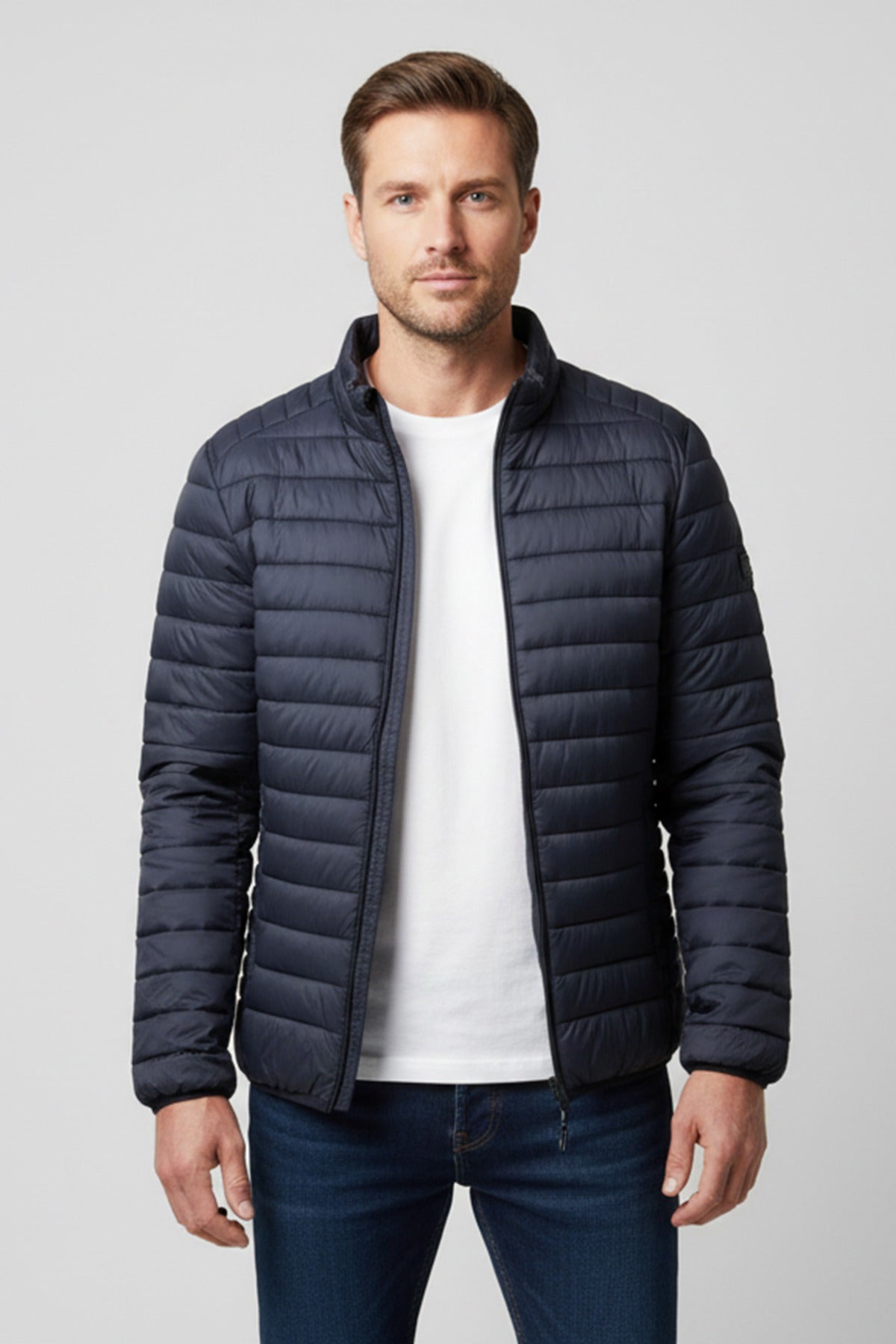 Lun pufferjakke med lommer