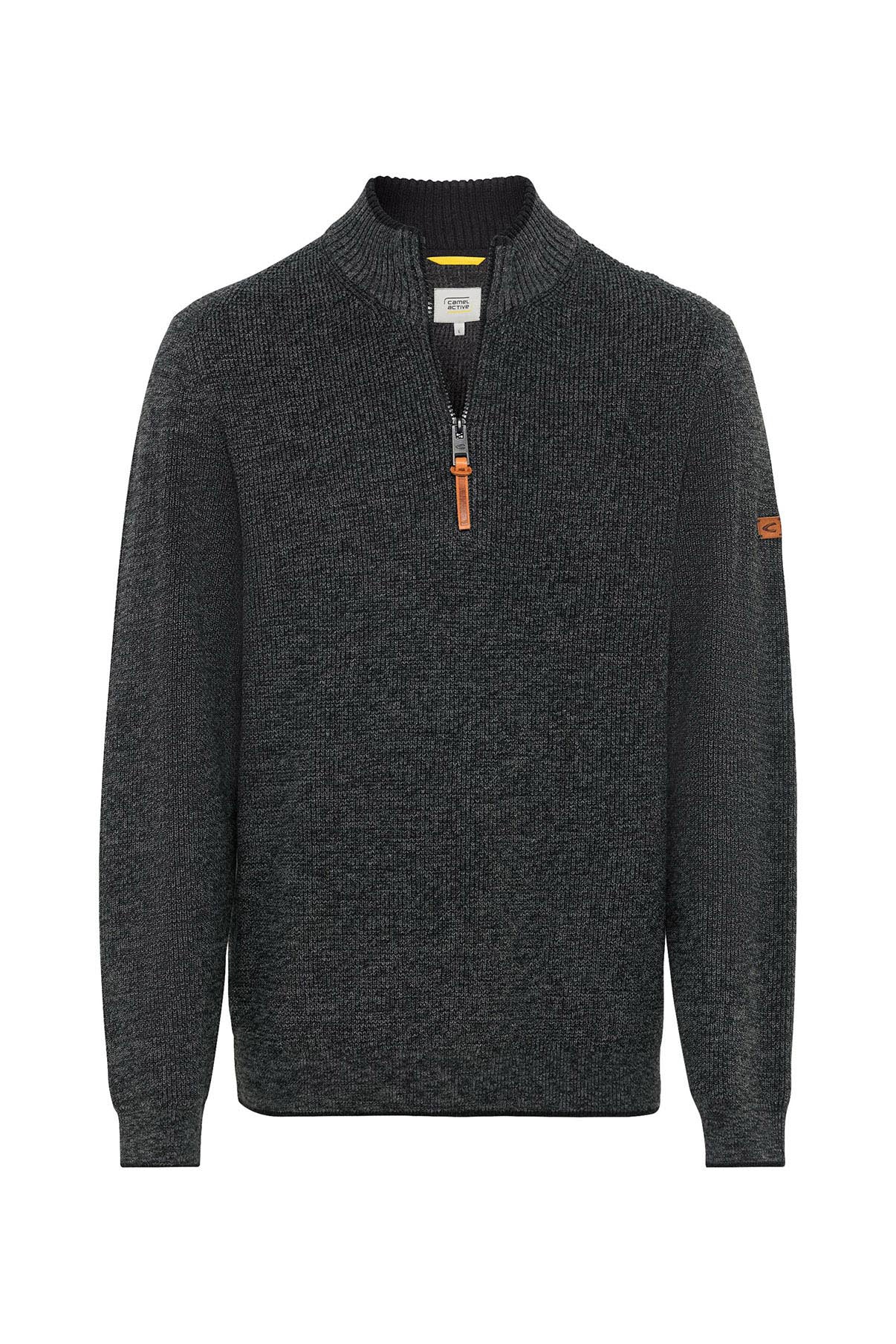 Camel Half-Zip strik