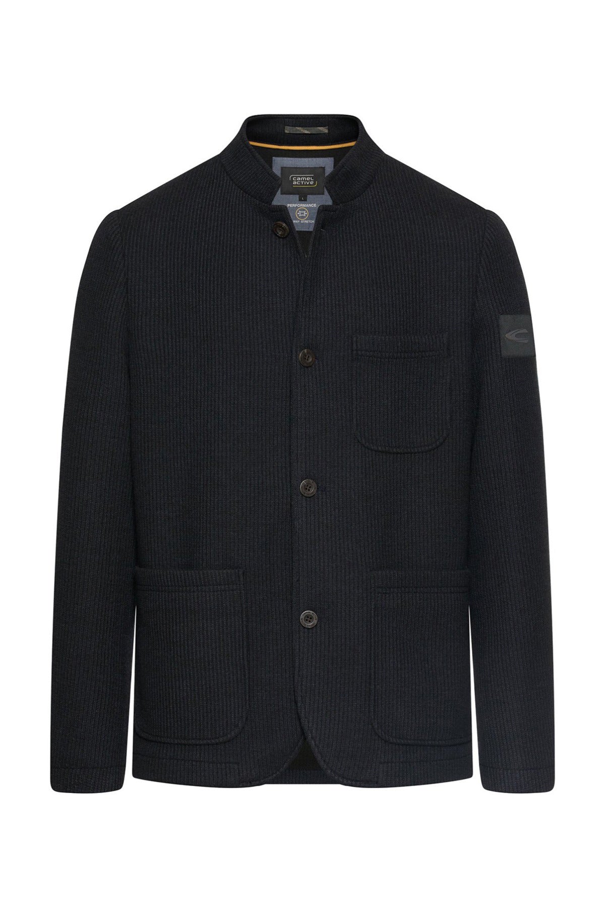 Blazer i uldblanding med ståkrave