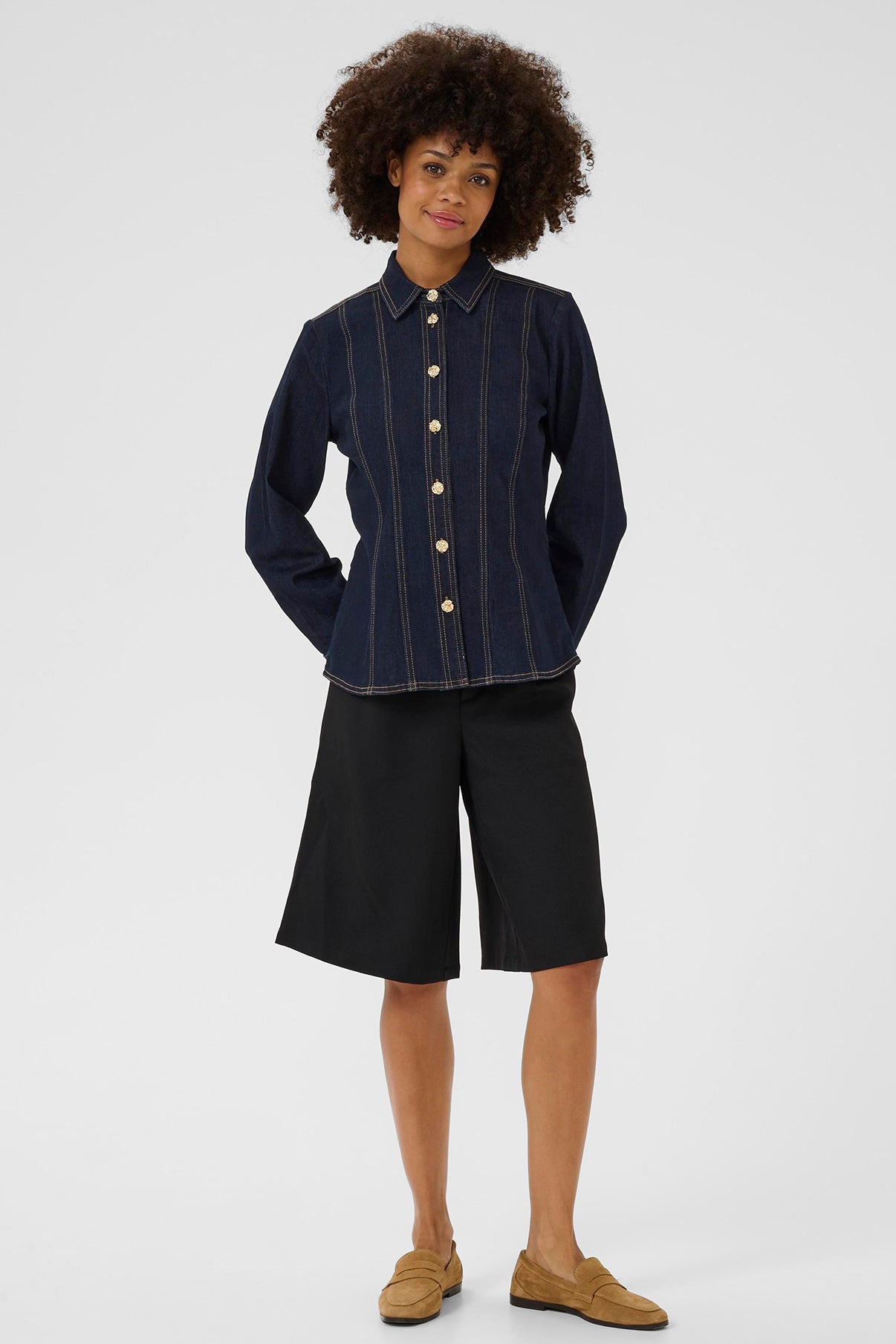 Culture CUbobbie Denim Shirt