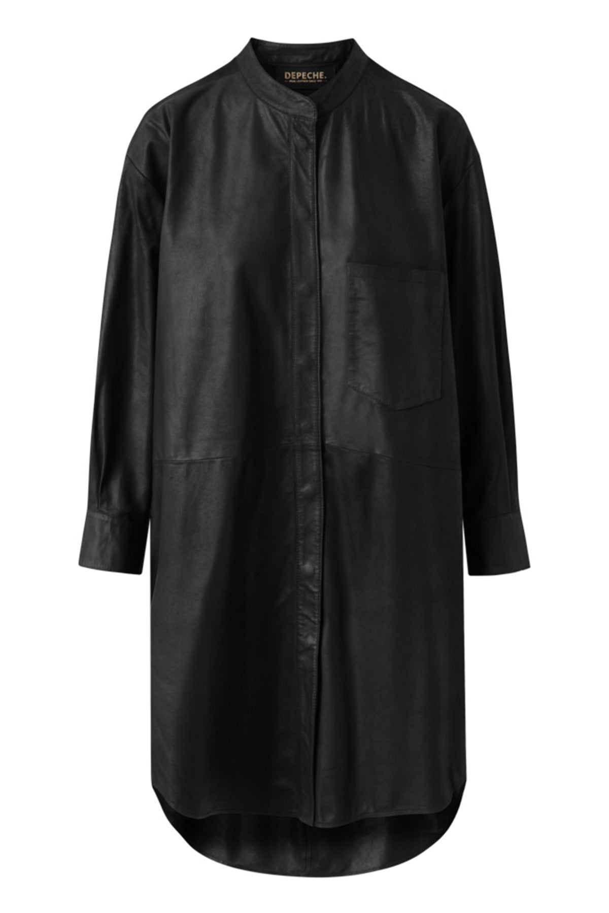 Depeche Sofia oversize læderskjorte