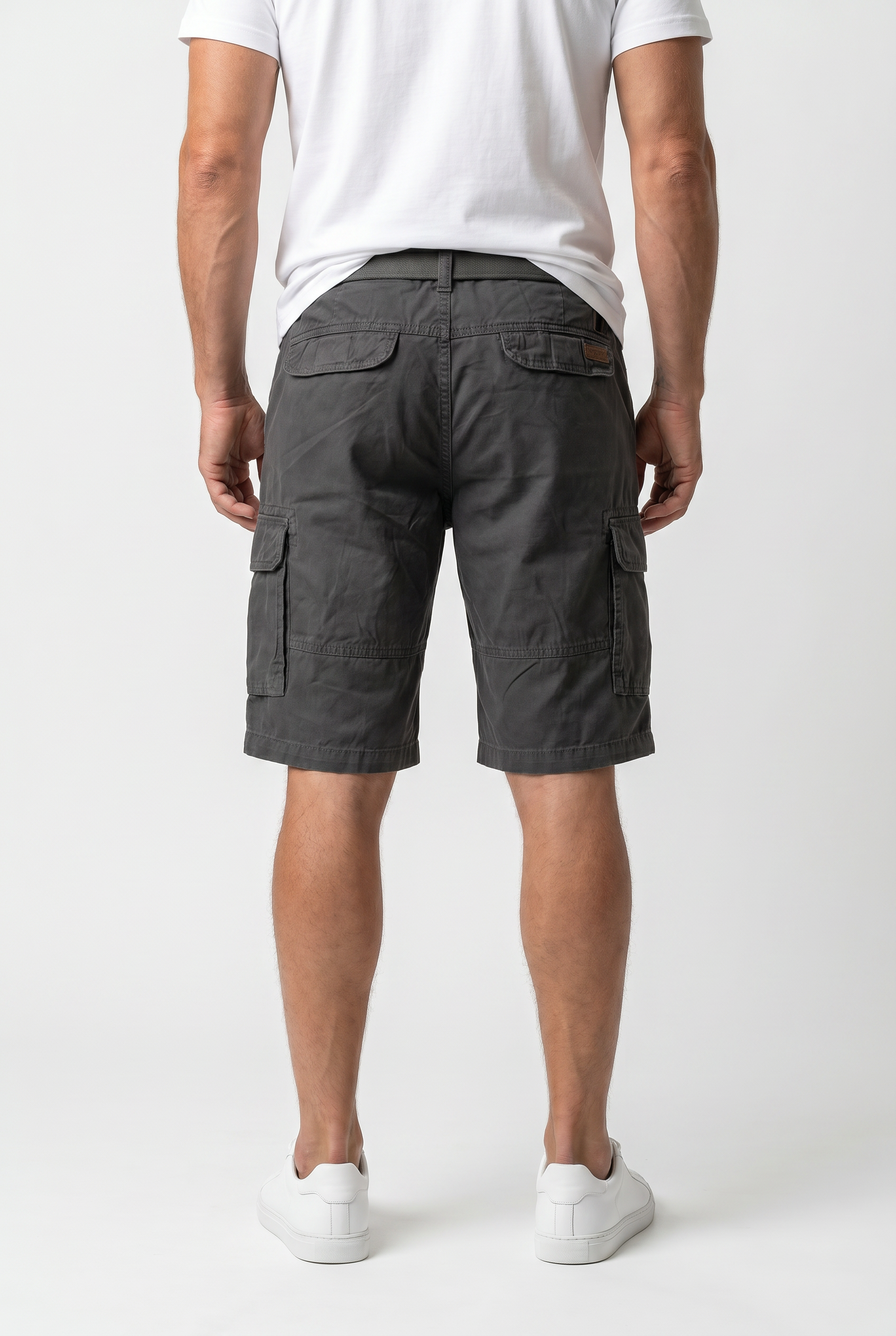INMonroe - Cargo shorts med bælte og sidelommer