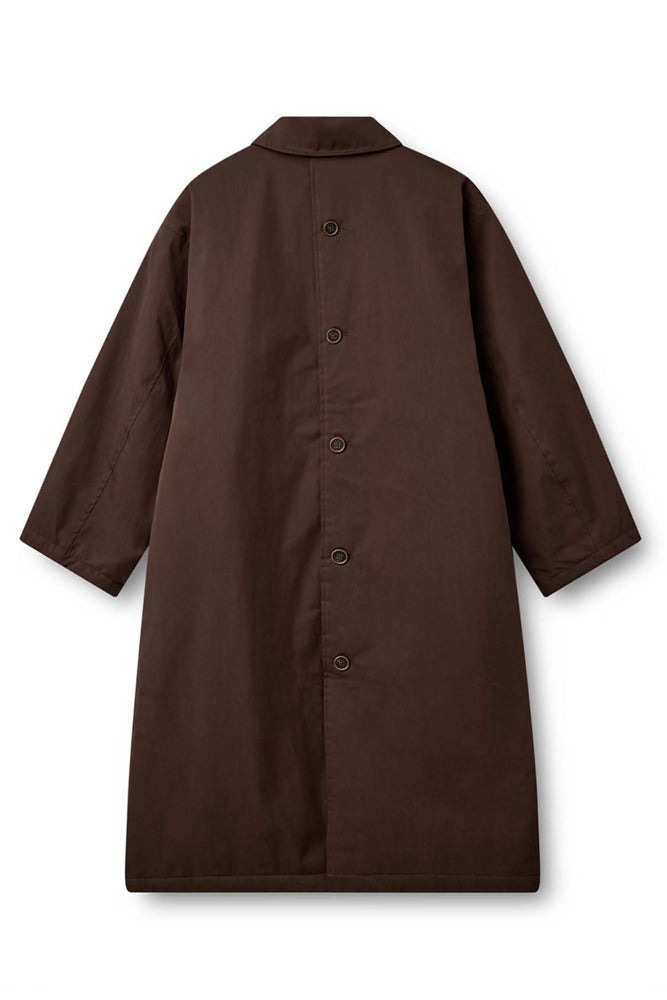 Manchester - Lang vandafvisende jakke i trenchcoat-look