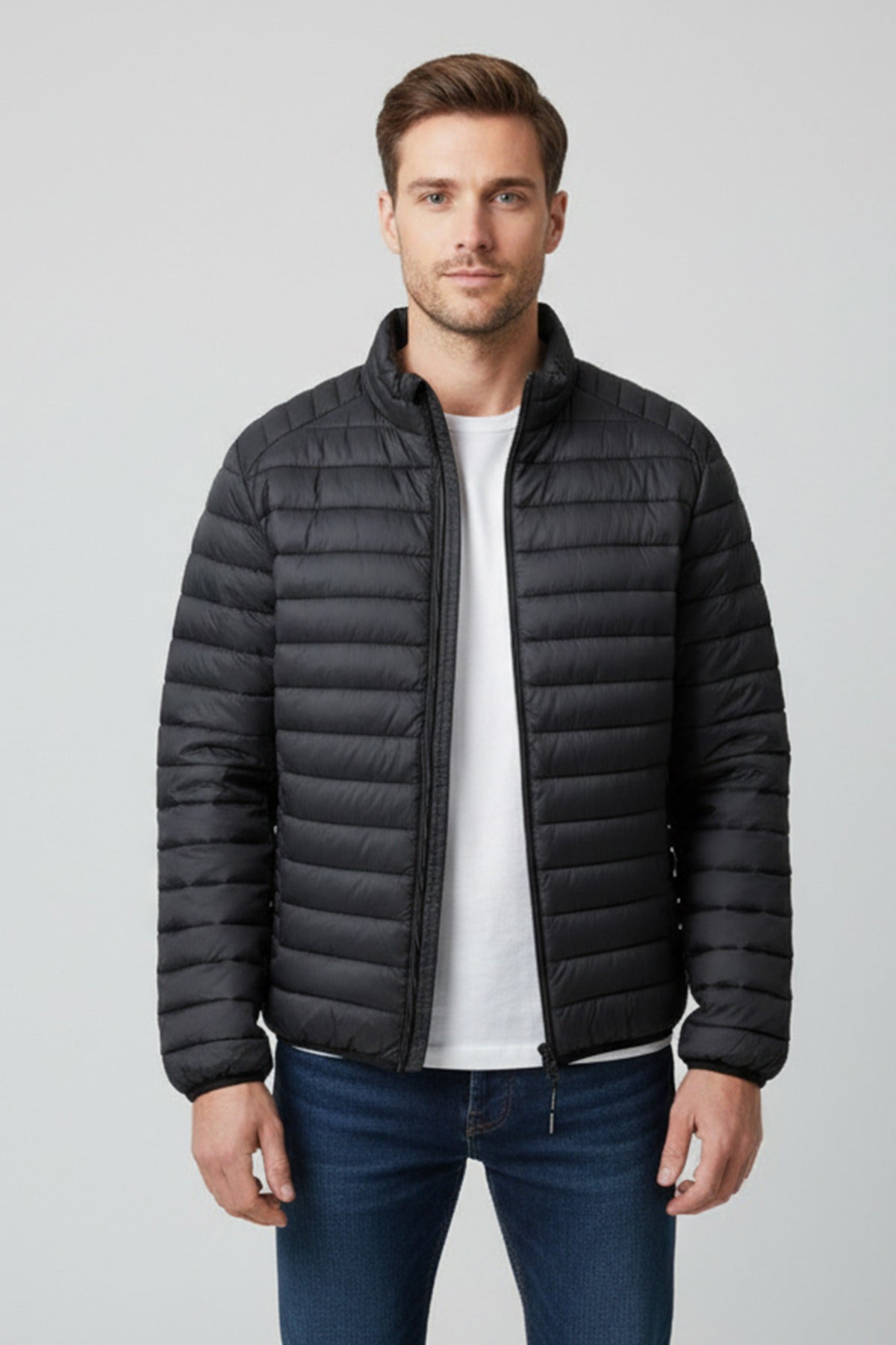 Lun pufferjakke med lommer