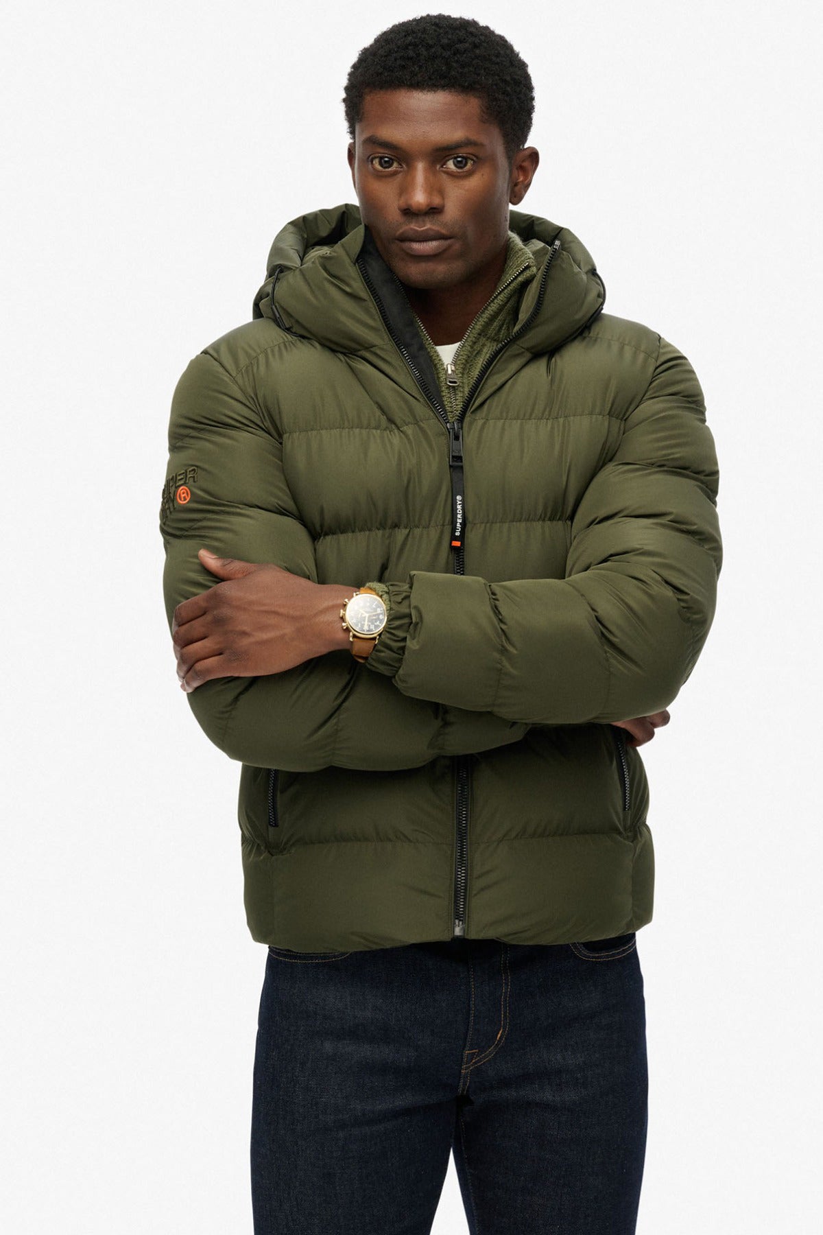 SUPERDRY JAKKE HOODED SPORTS PUFFER