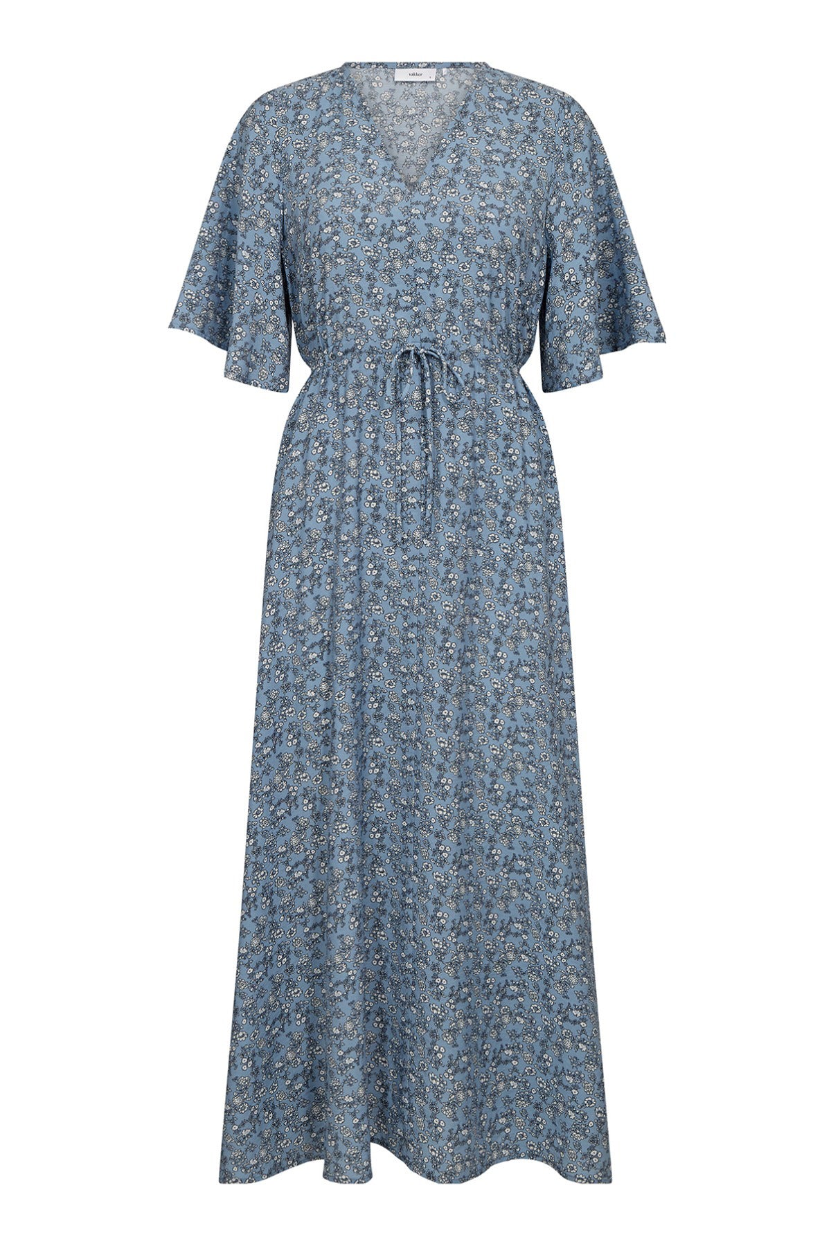 Isabella - Lang kjole med bindebånd