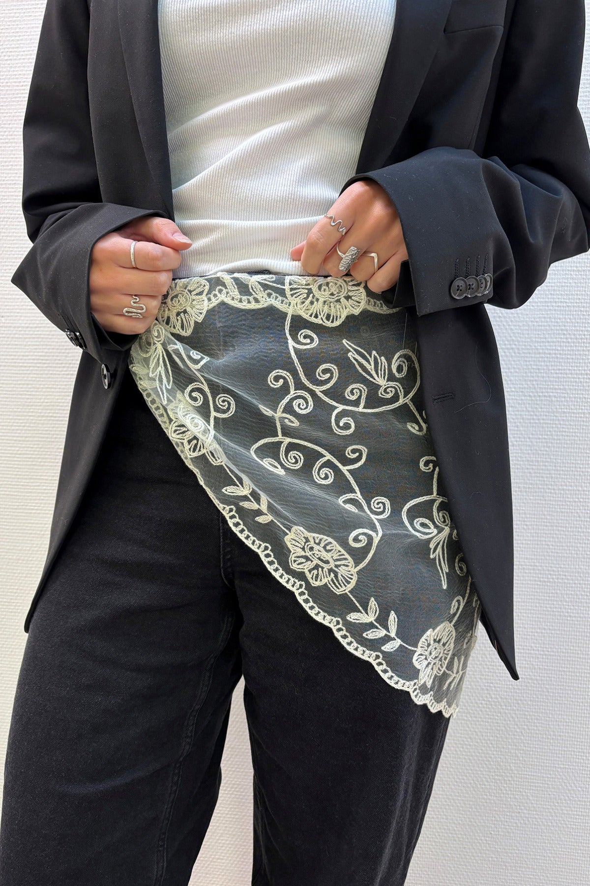 THREEM Blonde tørklæde