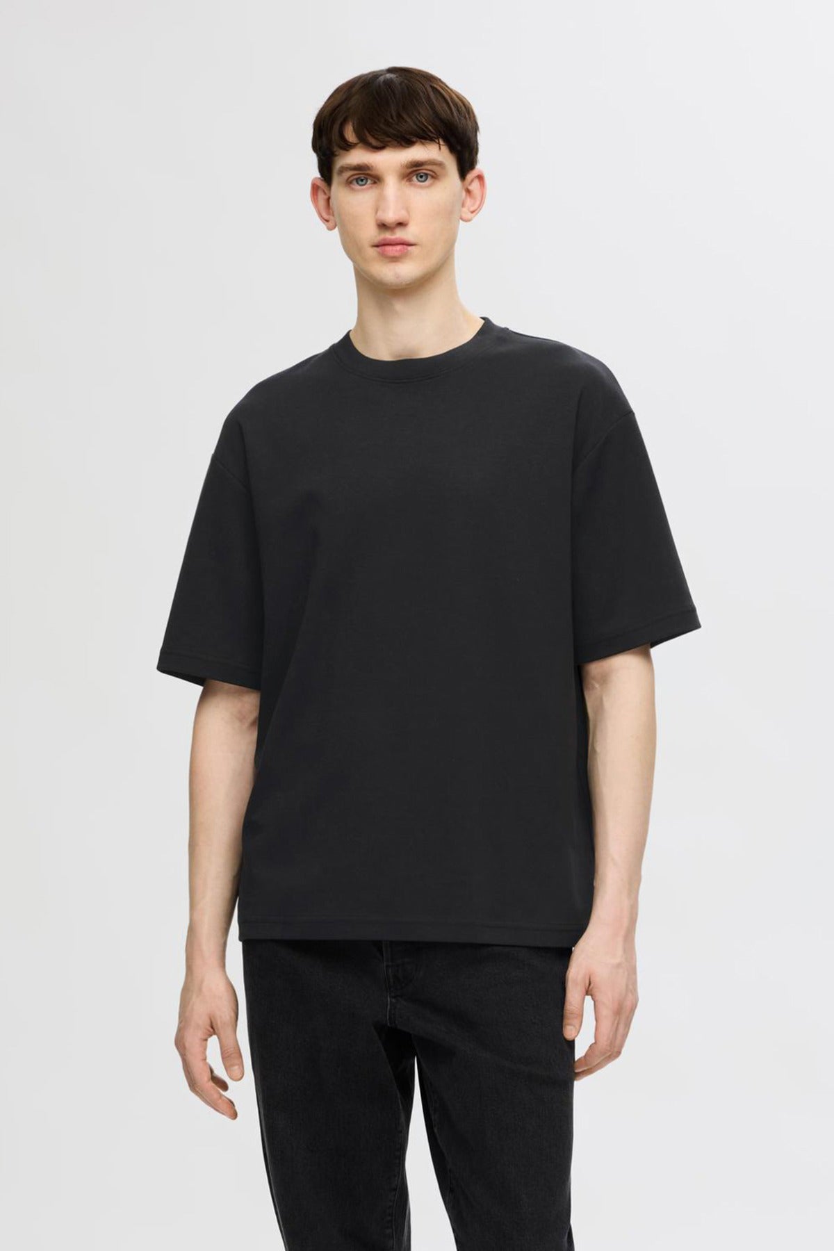 SELECTED HOMME SLHLOOSEOSCAR SS O-NECK TEE NOOS