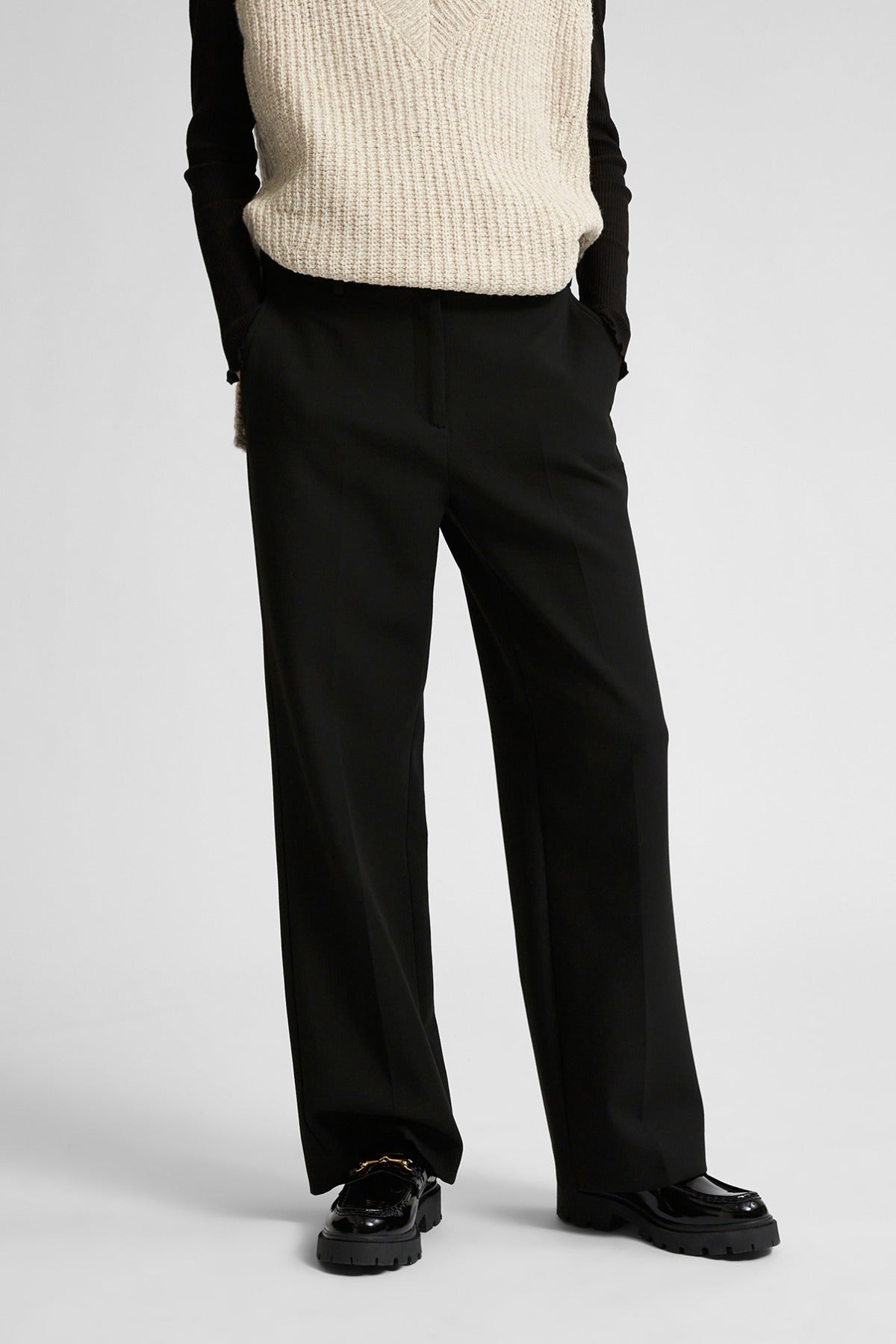 SELECTED FEMME SLFRITA MW WIDE PANT FD NOOS