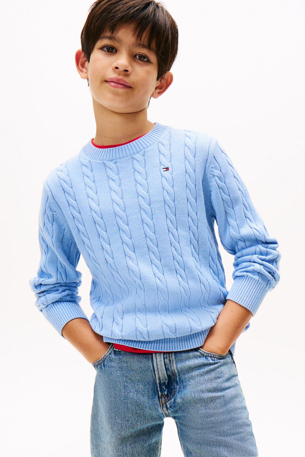 Tommy Hilfiger Boy COTTON CABLE SWEATER