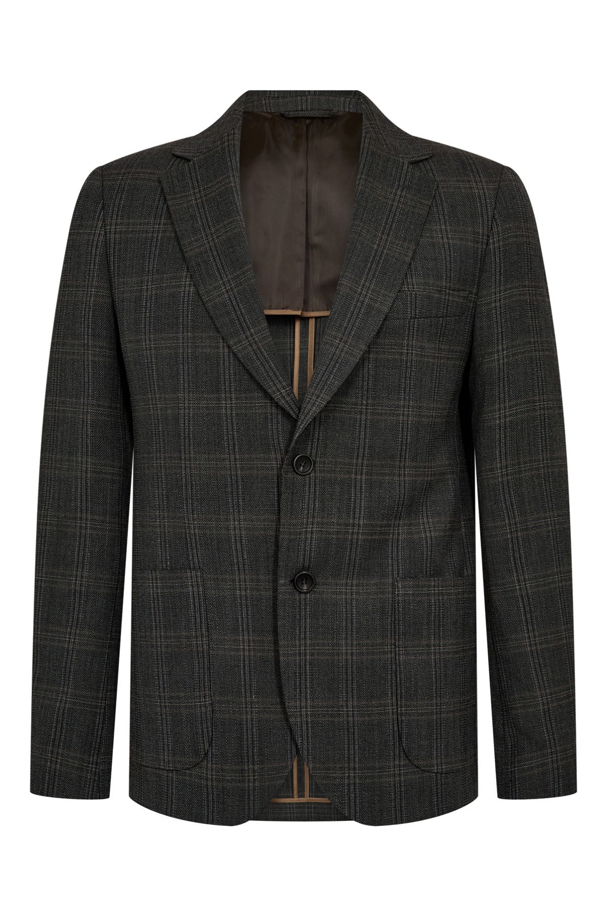 Oskar - Klassisk uldblazer i ternet design