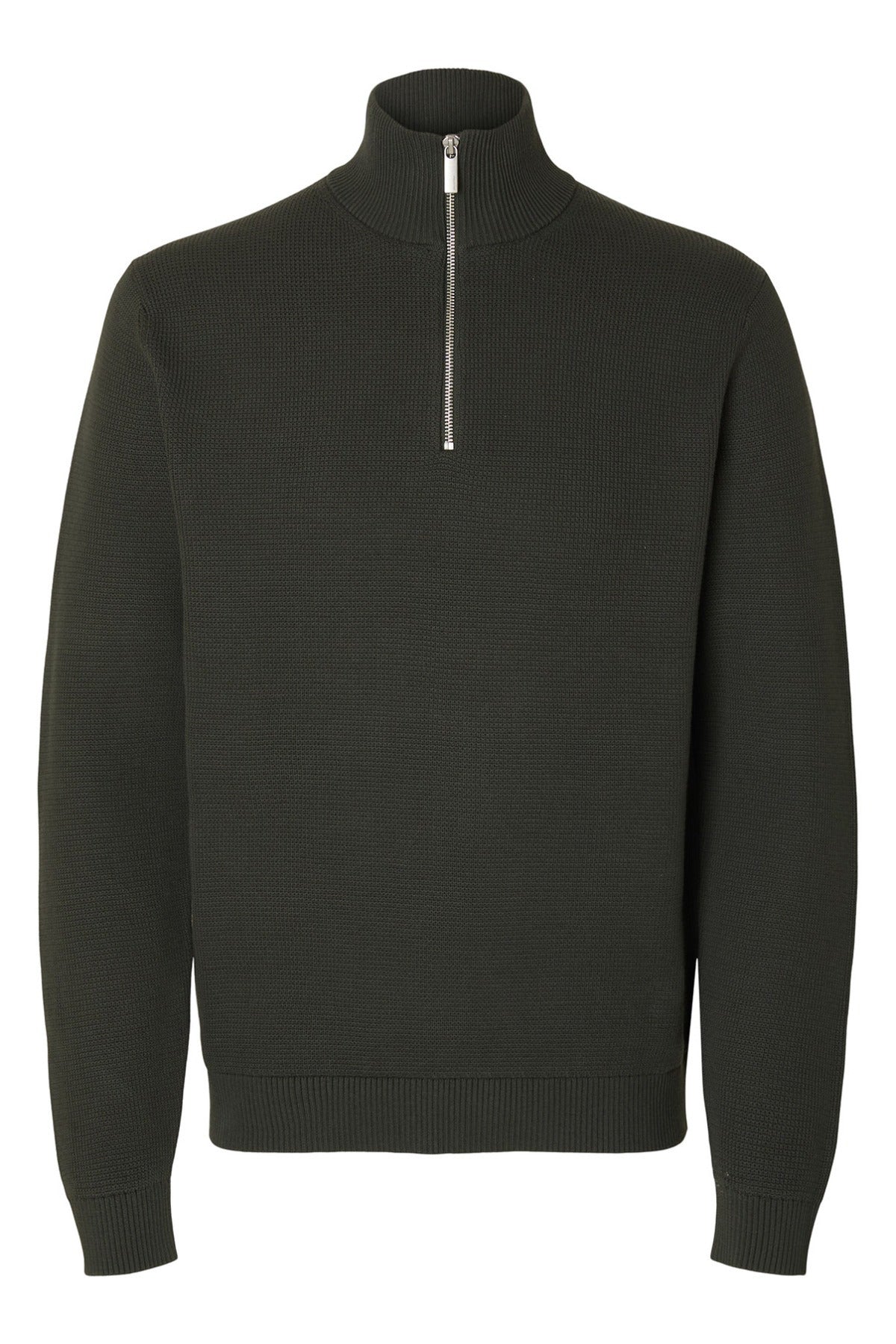 SELECTED HOMME SLHDANE LS KNIT STRUCTURE HALF ZIP NOOS