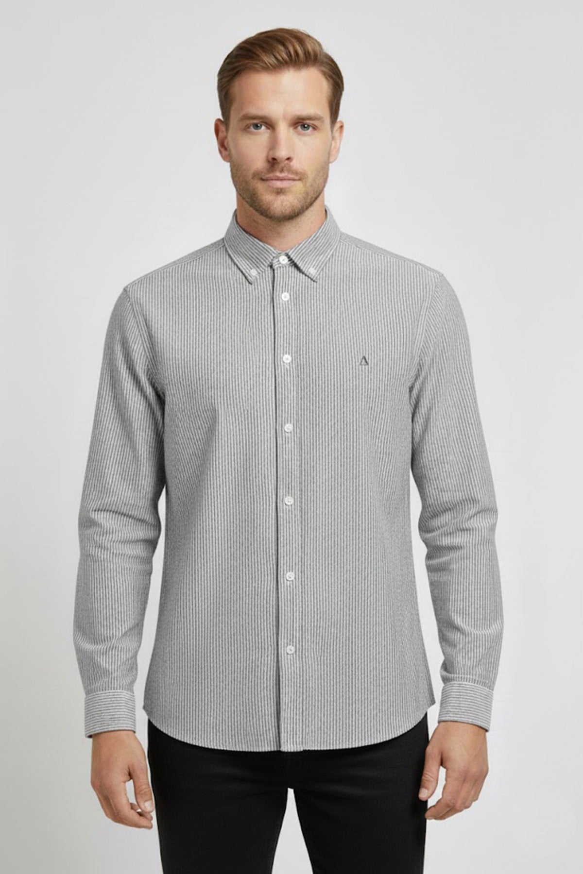 Milan LS - Klassisk langærmet oxford skjorte