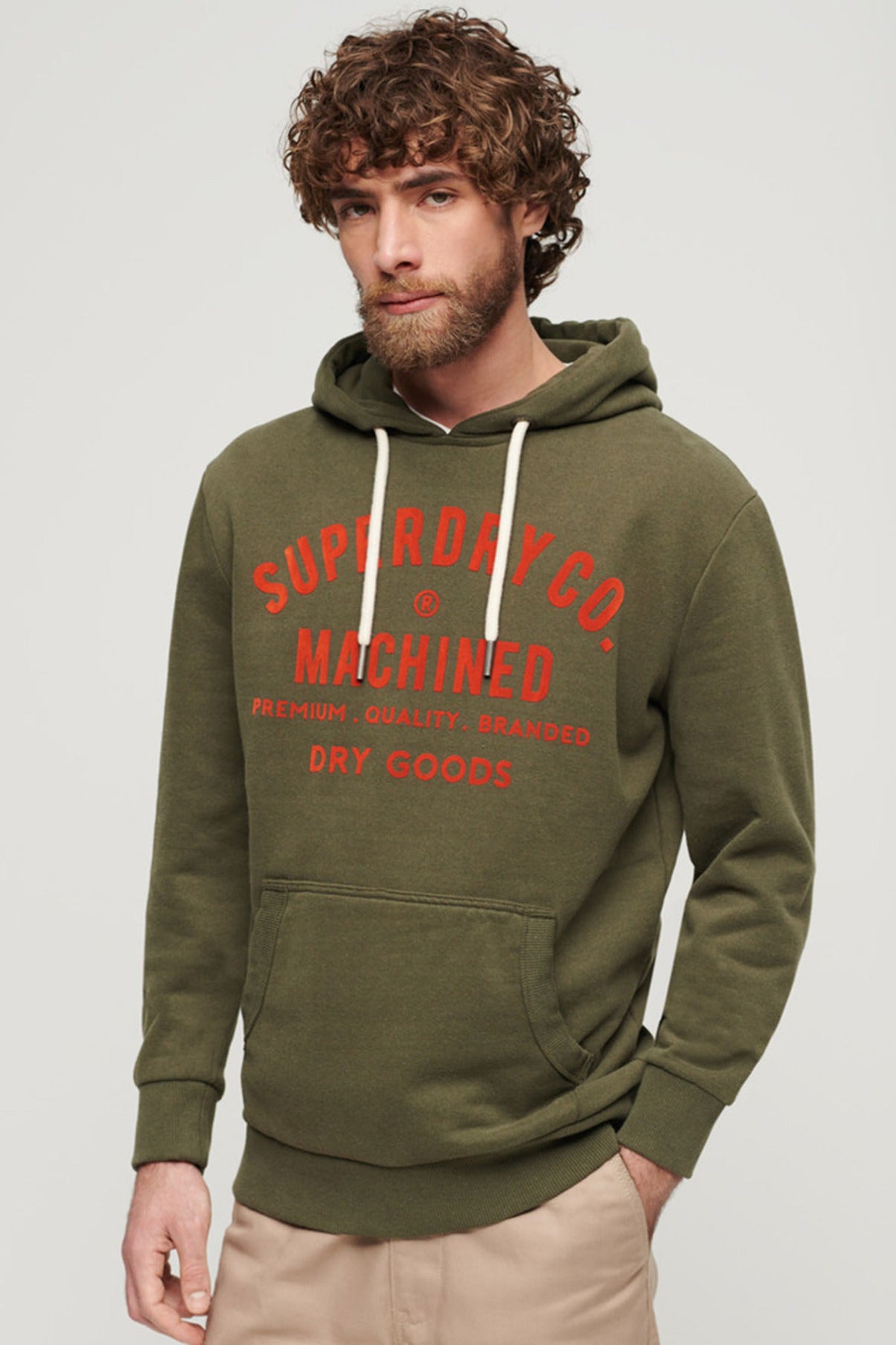 SUPERDRY Sweatshirt Workwear Flock Graphic