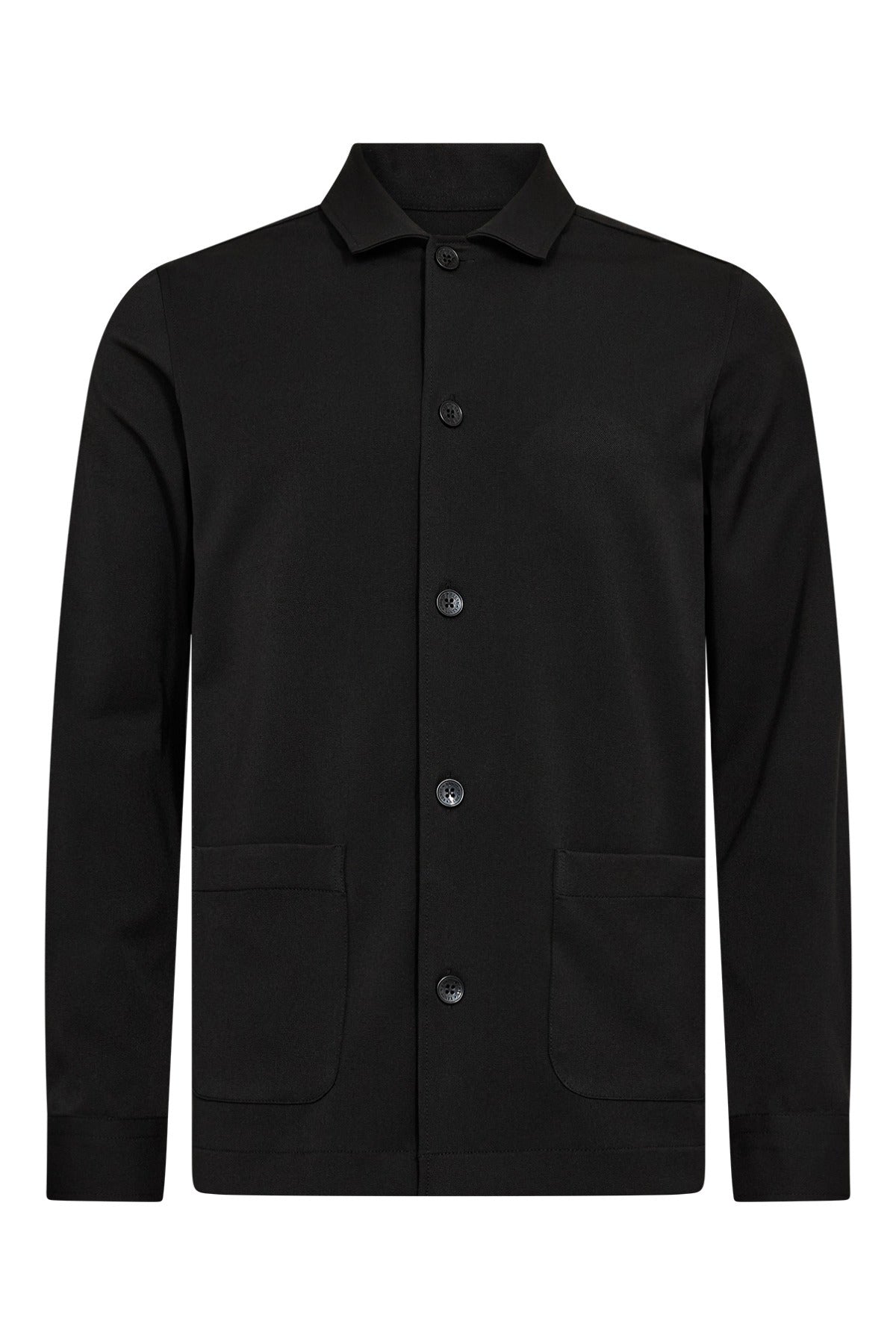 Villy - Strækbar overshirt med frontlommer