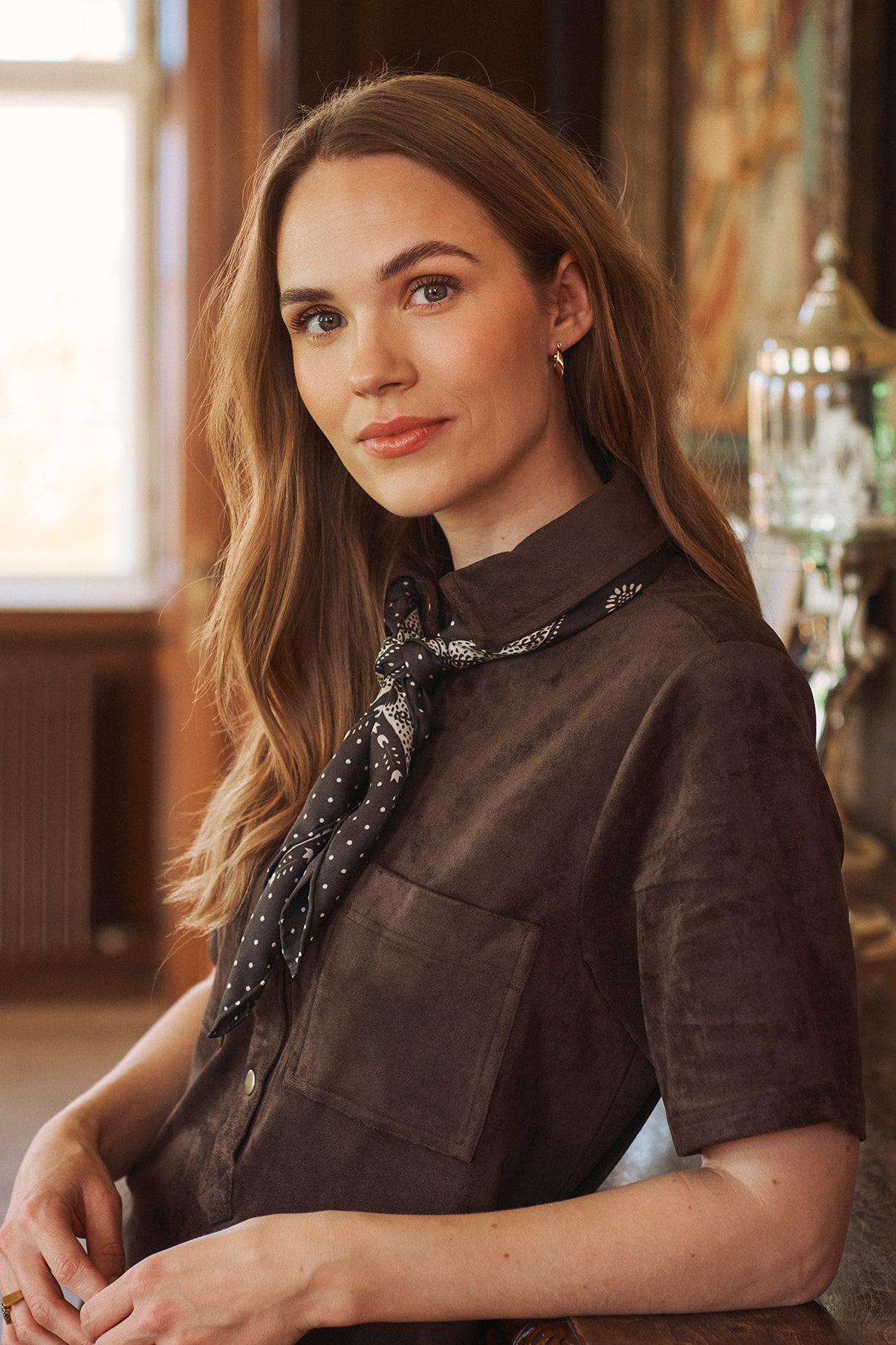 Sky - Kjole i ruskindslook